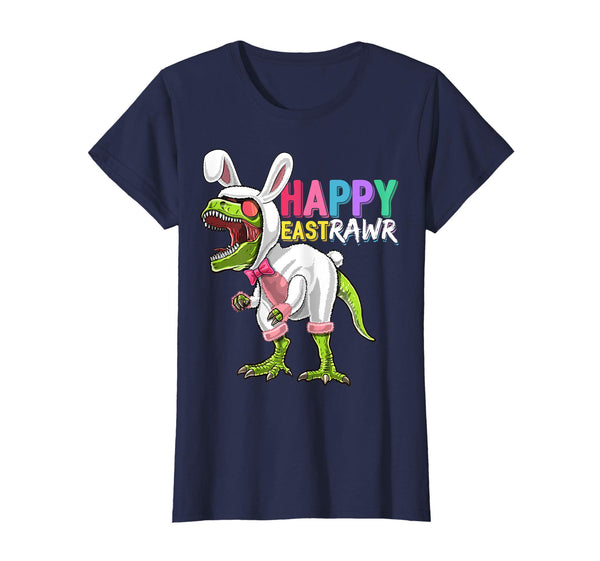 Happy Eastrawr T Rex Dinosaur Easter Bunny Costume Shirt Kid