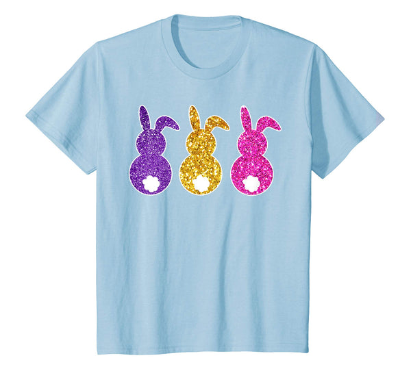 Happy easter tee Funny colorful Bunny With Tail Ears t-shirt