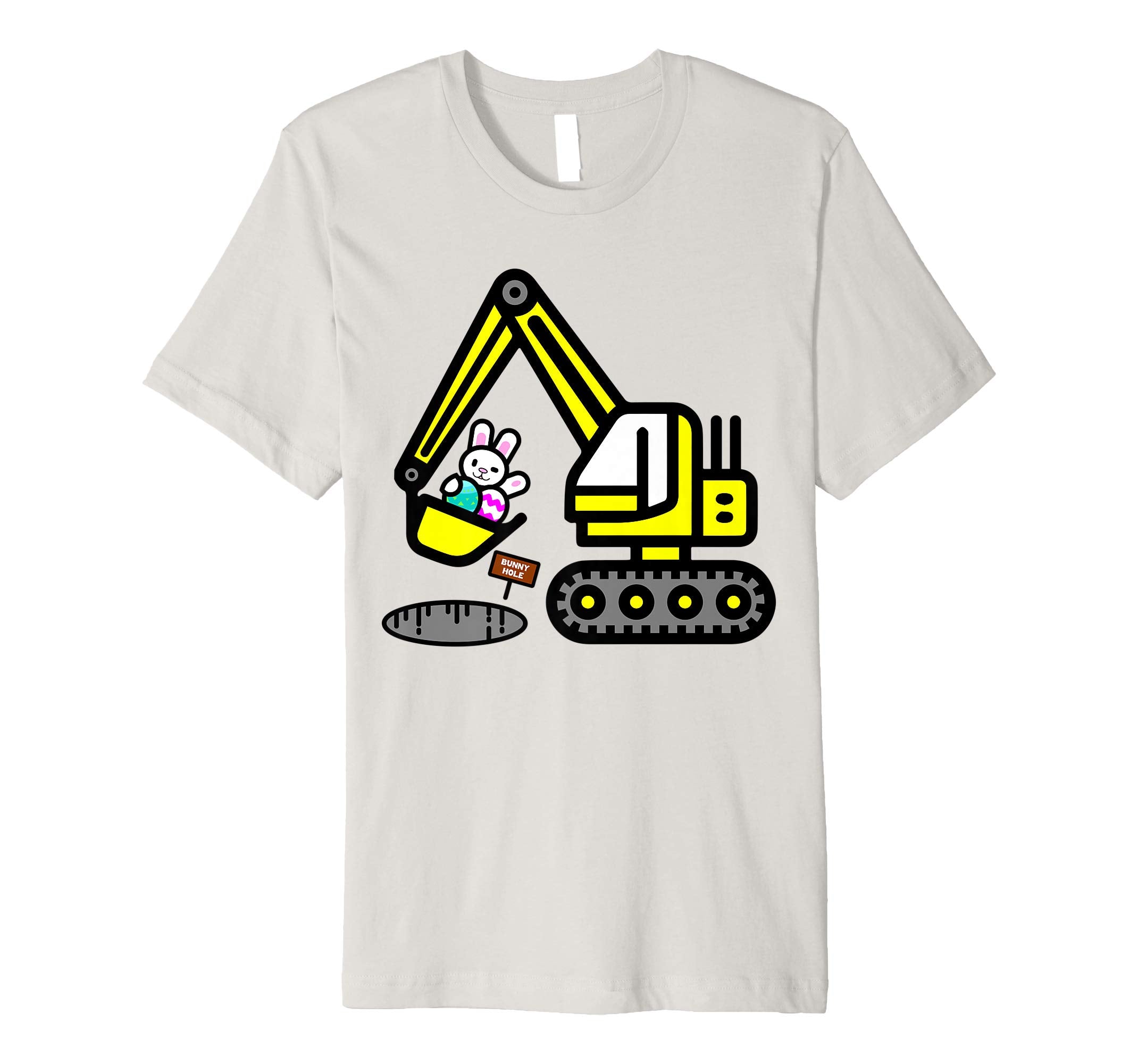 Funny Easter Egg Bunny Excavator Shirt Gift