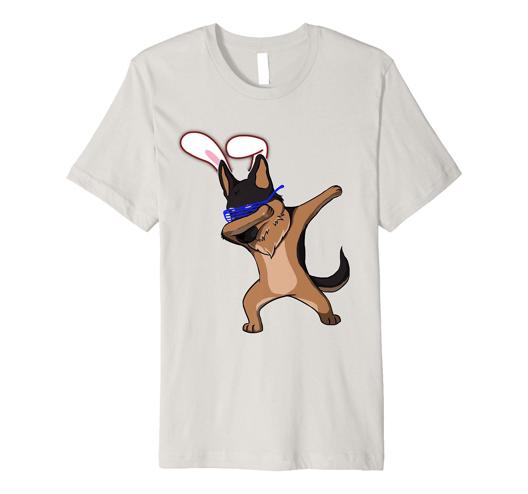Easter Bunny Dabbing German Shepherd Dog Tshirt Rabbit Ears