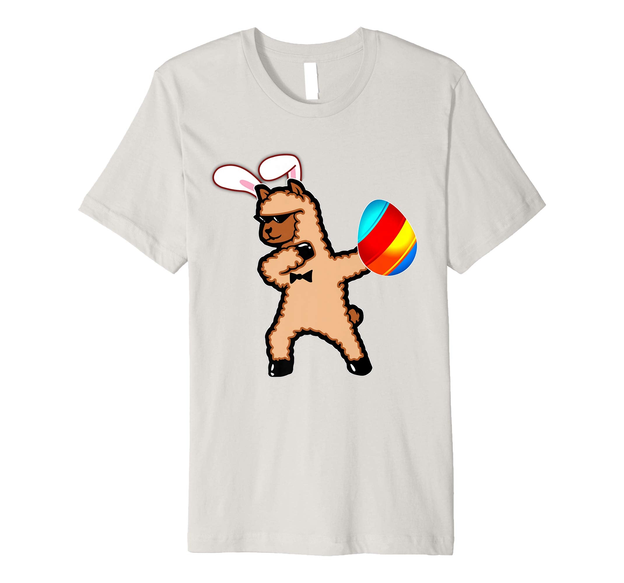 Easter Bunny Dabbing Llama Alpaca Tshirt Egg Ears Gift