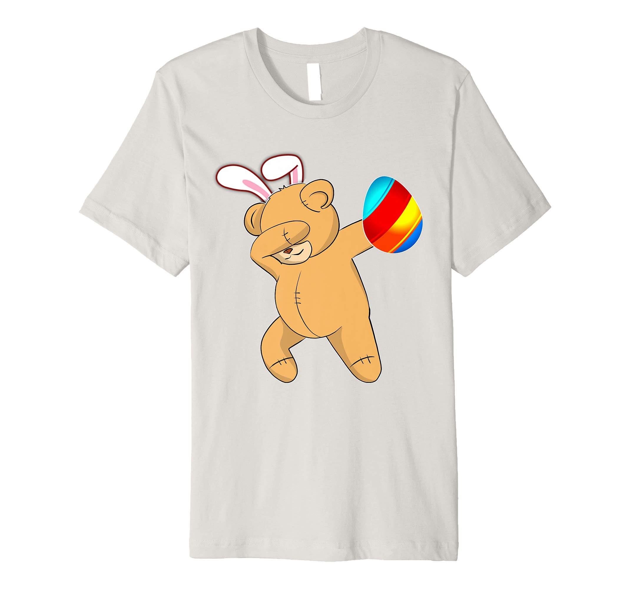 Easter Bunny Dabbing Teddy Bear Tshirt Egg Ears Gift
