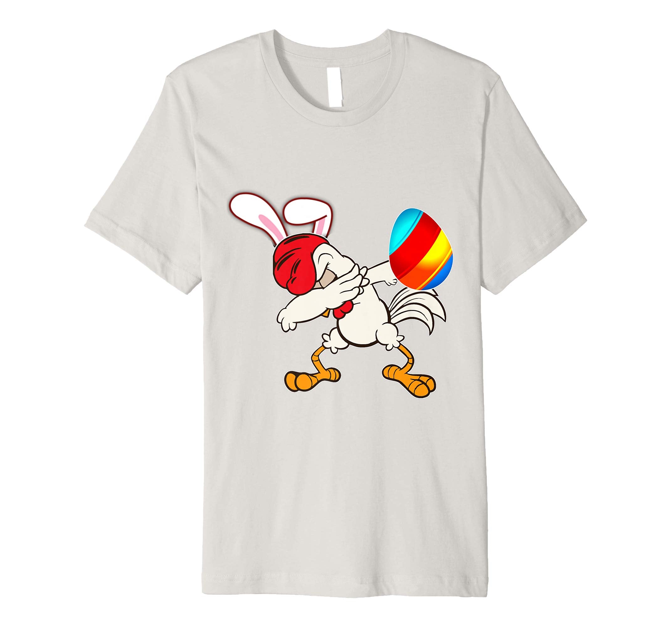 Easter Bunny Dabbing Chicken Rooster Tshirt Egg Ears Gift