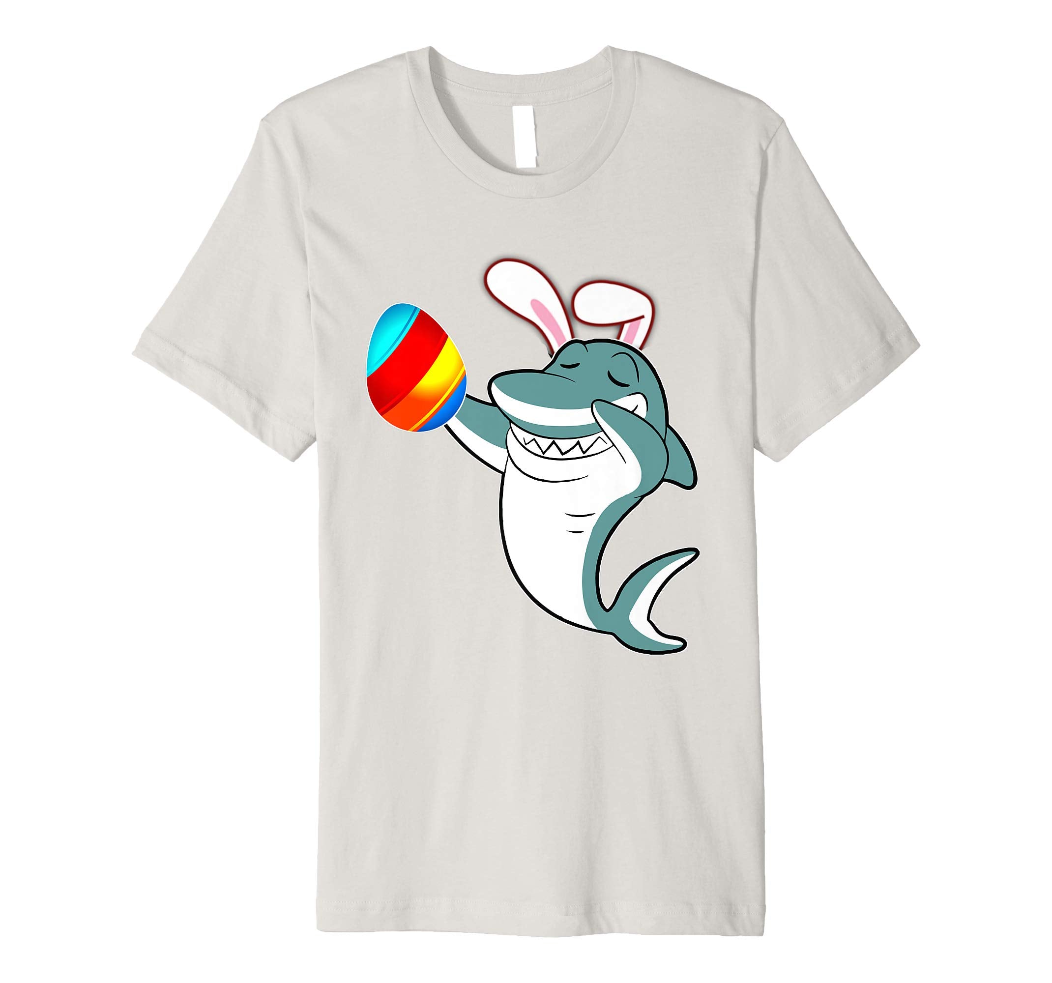 Easter Bunny Dabbing Shark Fish Tshirt Egg Ears Animal Gift
