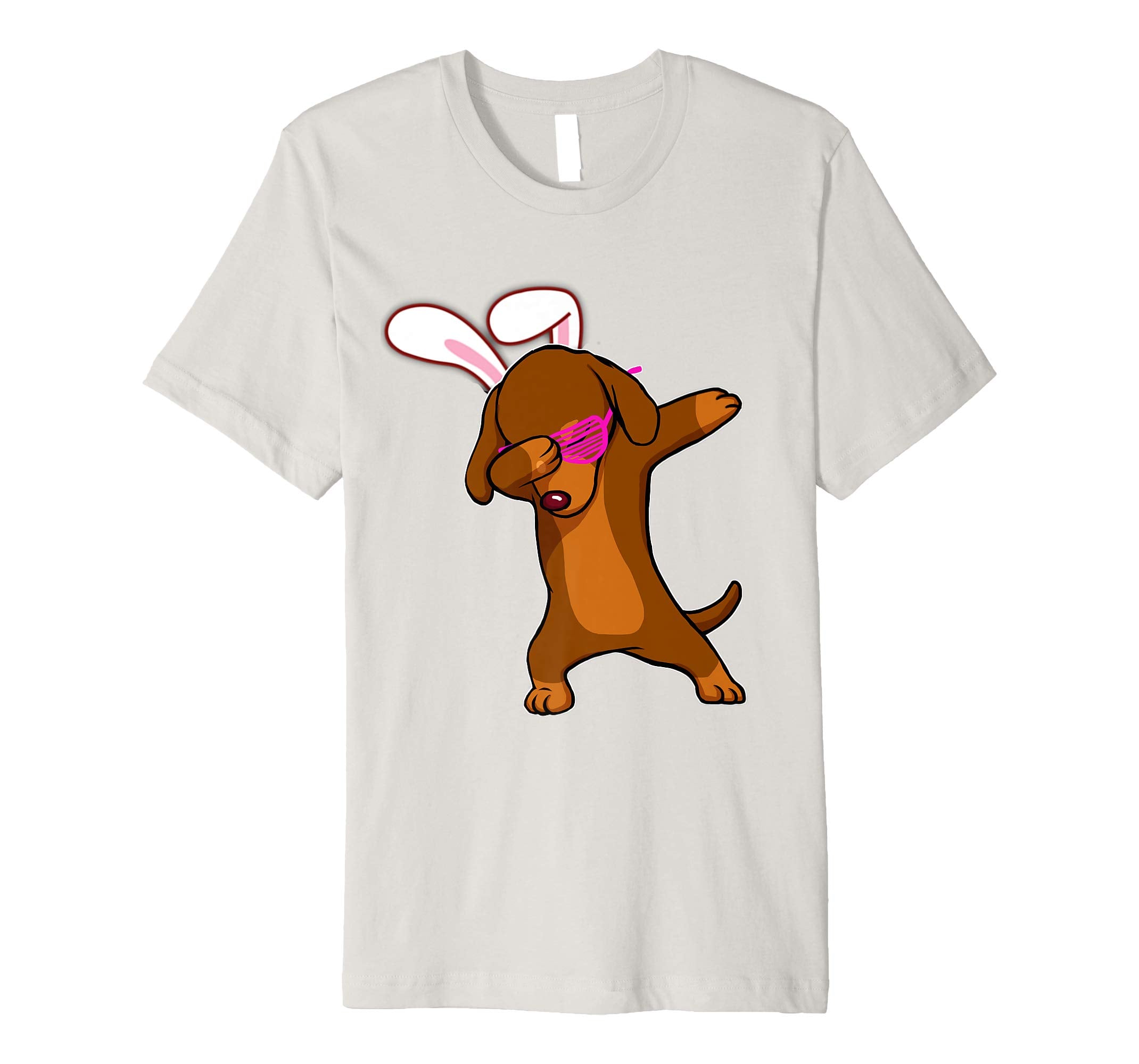 Easter Bunny Dabbing Dachshund Dog Tshirt Rabbit Ears Gift