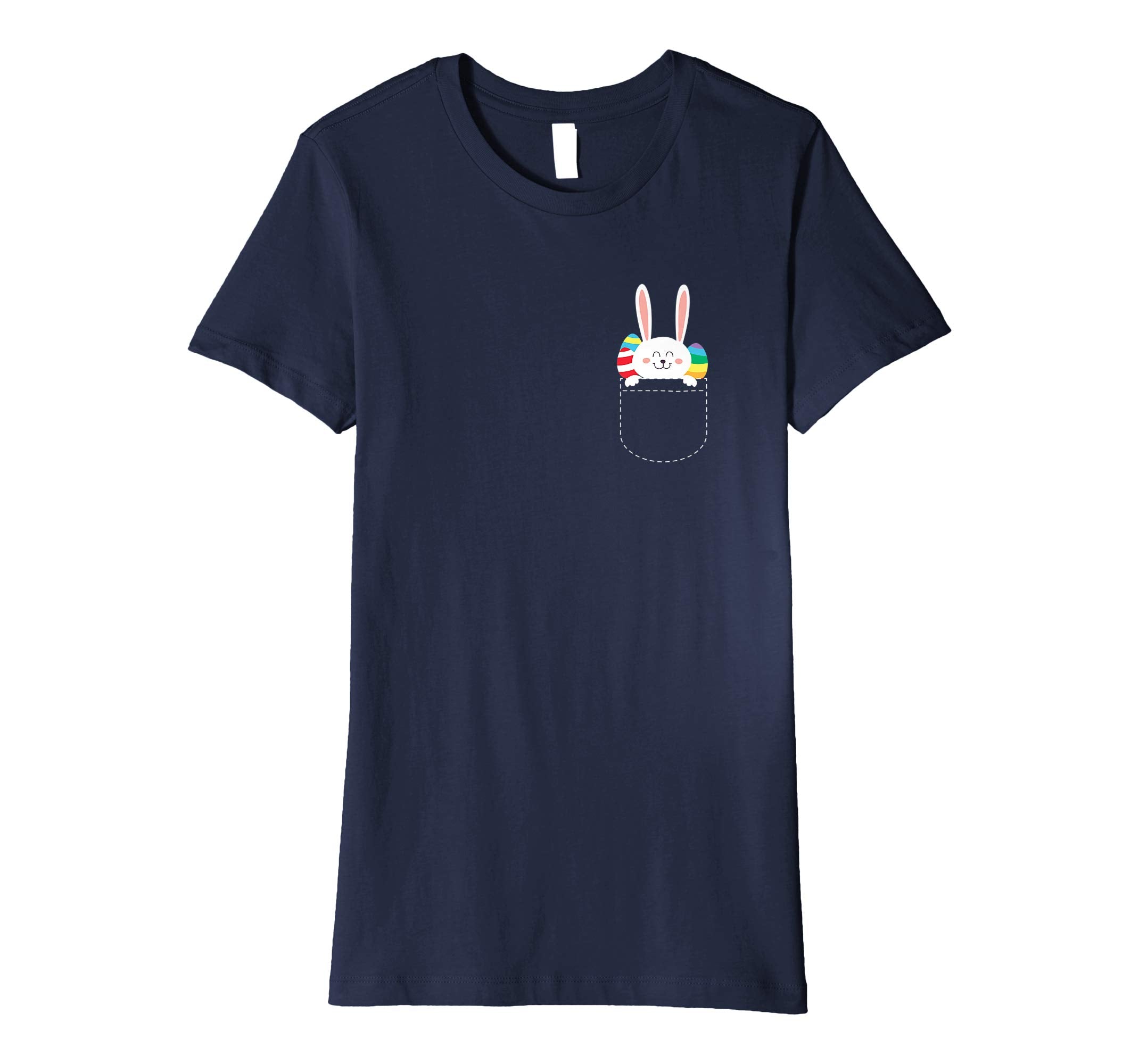 Cute Easter Bunny And Easter Eggs In A Pocket T Shirt