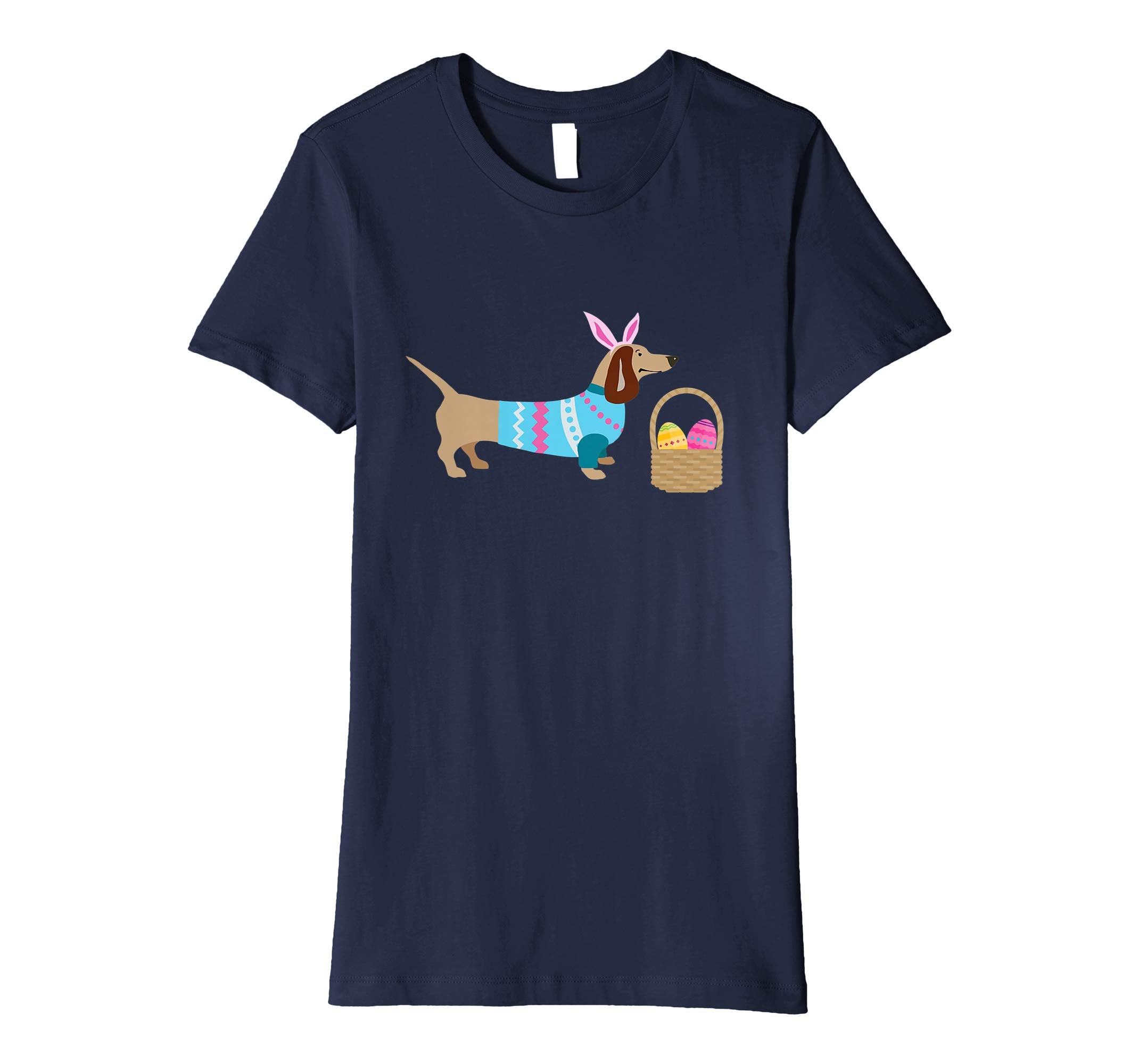 Weiner Daschund Easter T-shirt Doxie in Dog Dress