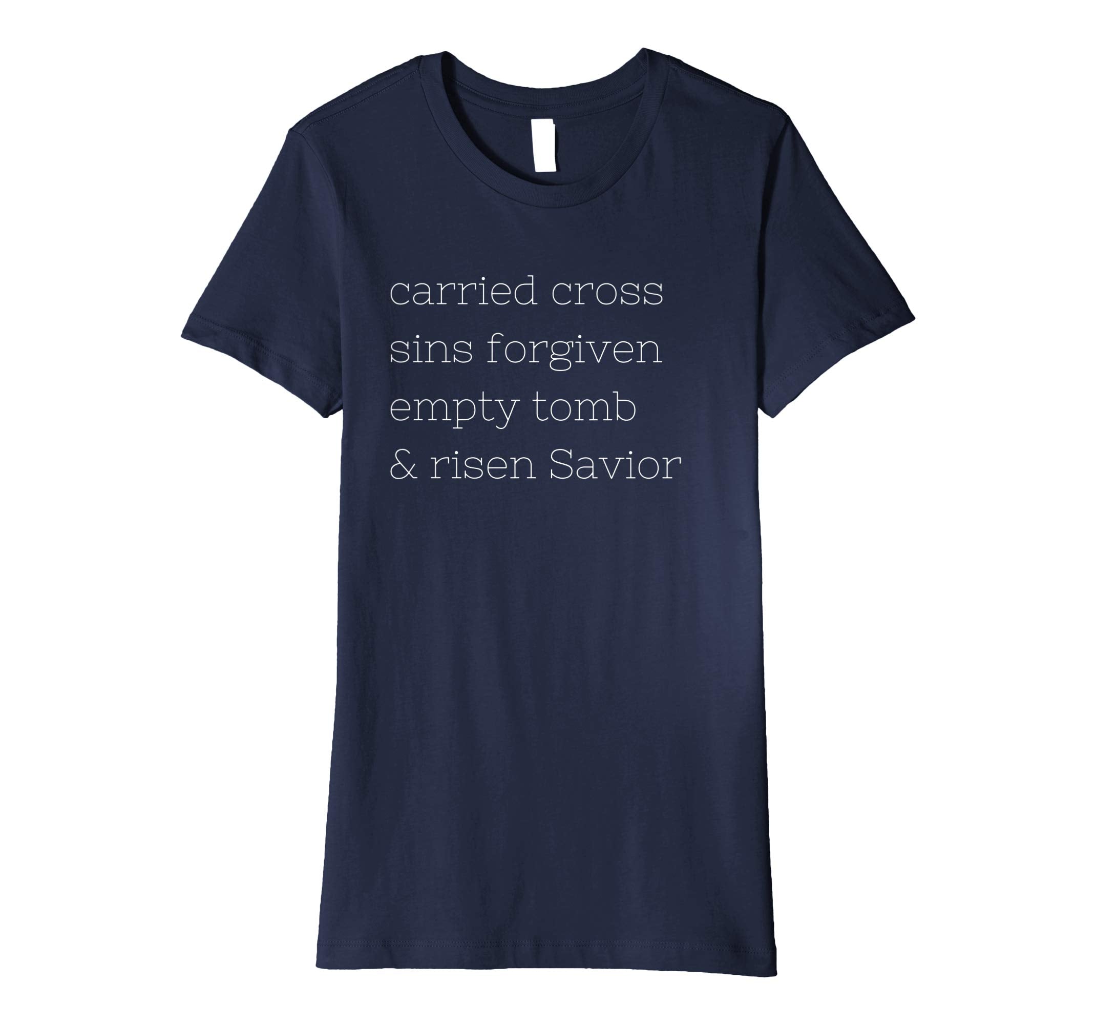 Easter T-shirt Empty Tomb Shirt Savior Jesus Cross Forgiven