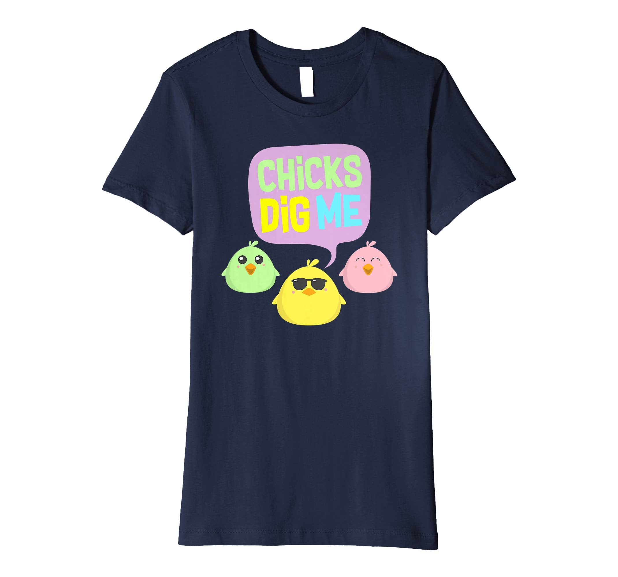 Chicks Dig Me Egg Hunt Happy Easter Kids Boys Girls T Shirt