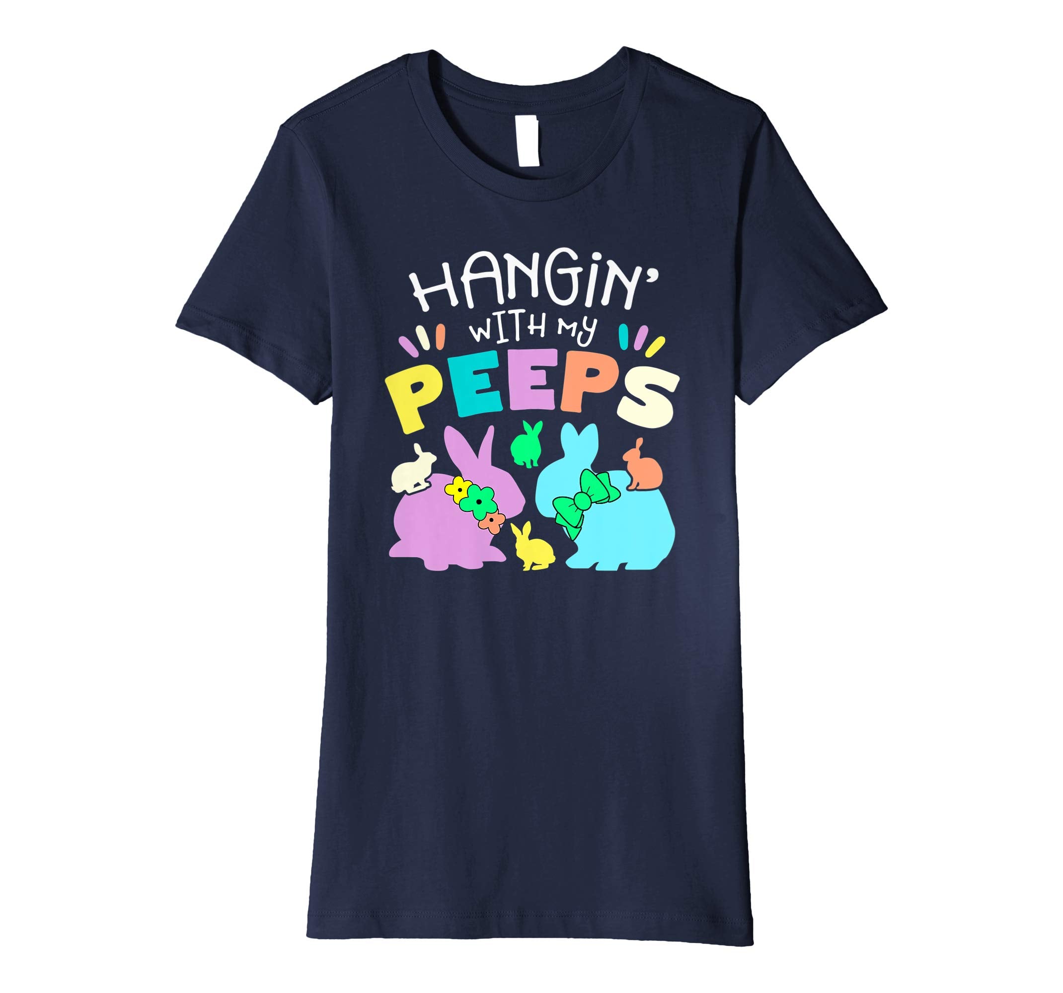 Hanging With My Peeps Happy Easter Kids Boys Girls T Shirt