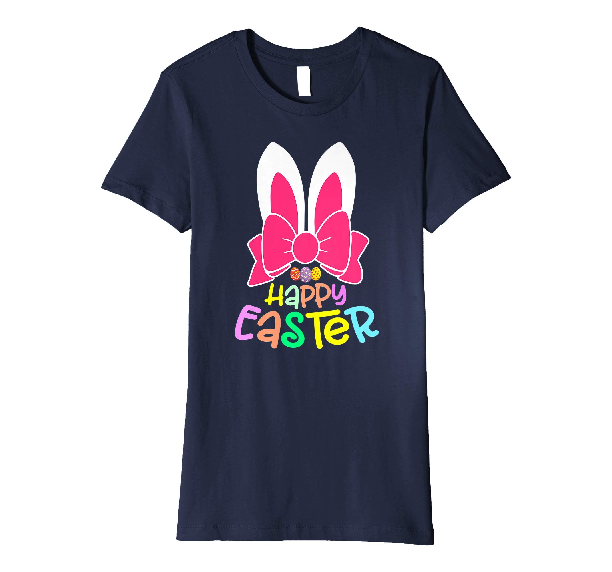 Bunny Ears Eggs Happy Easter Kids Boys Girls T Shirt Gift