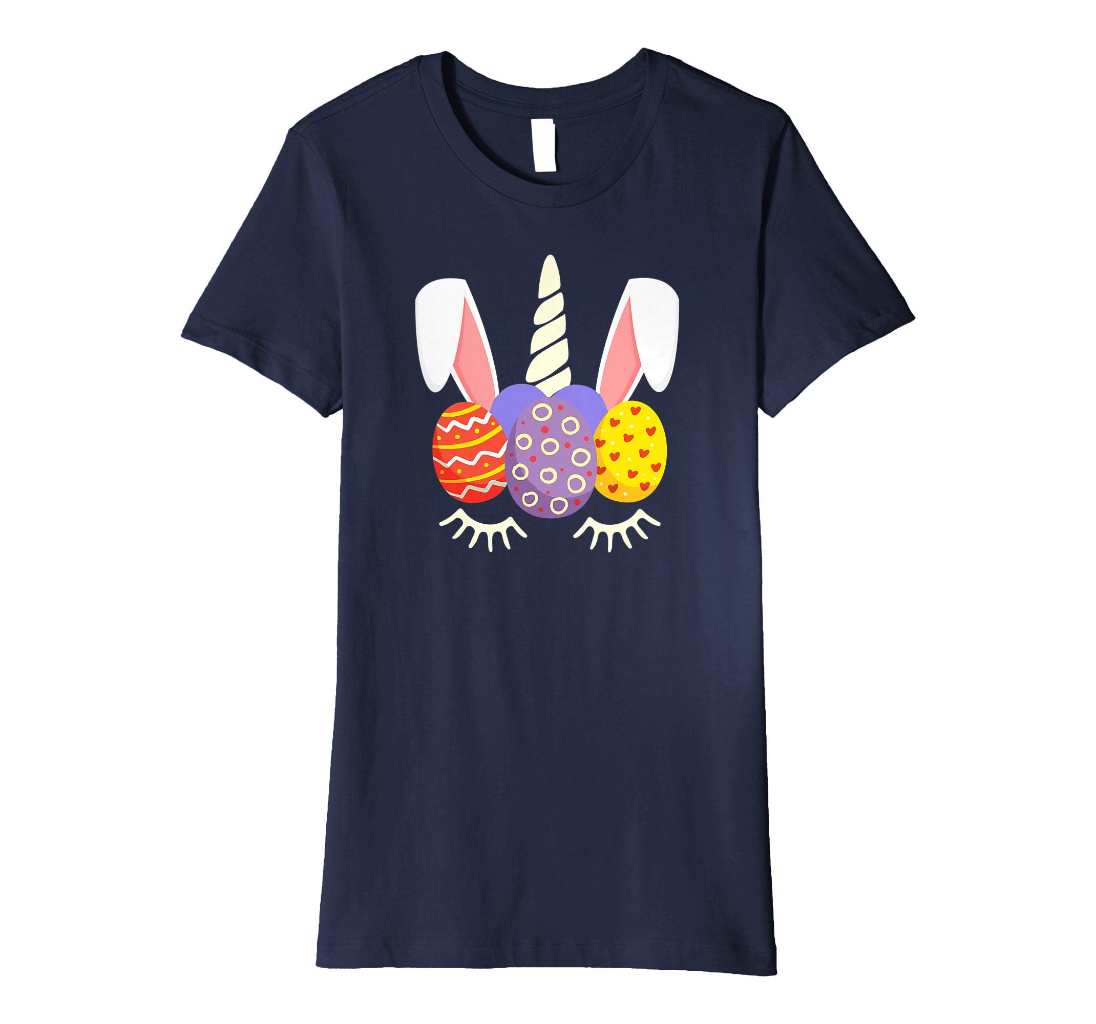 Unicorn Bunny Egg Hunt Happy Easter Kids Boys Girls T Shirt