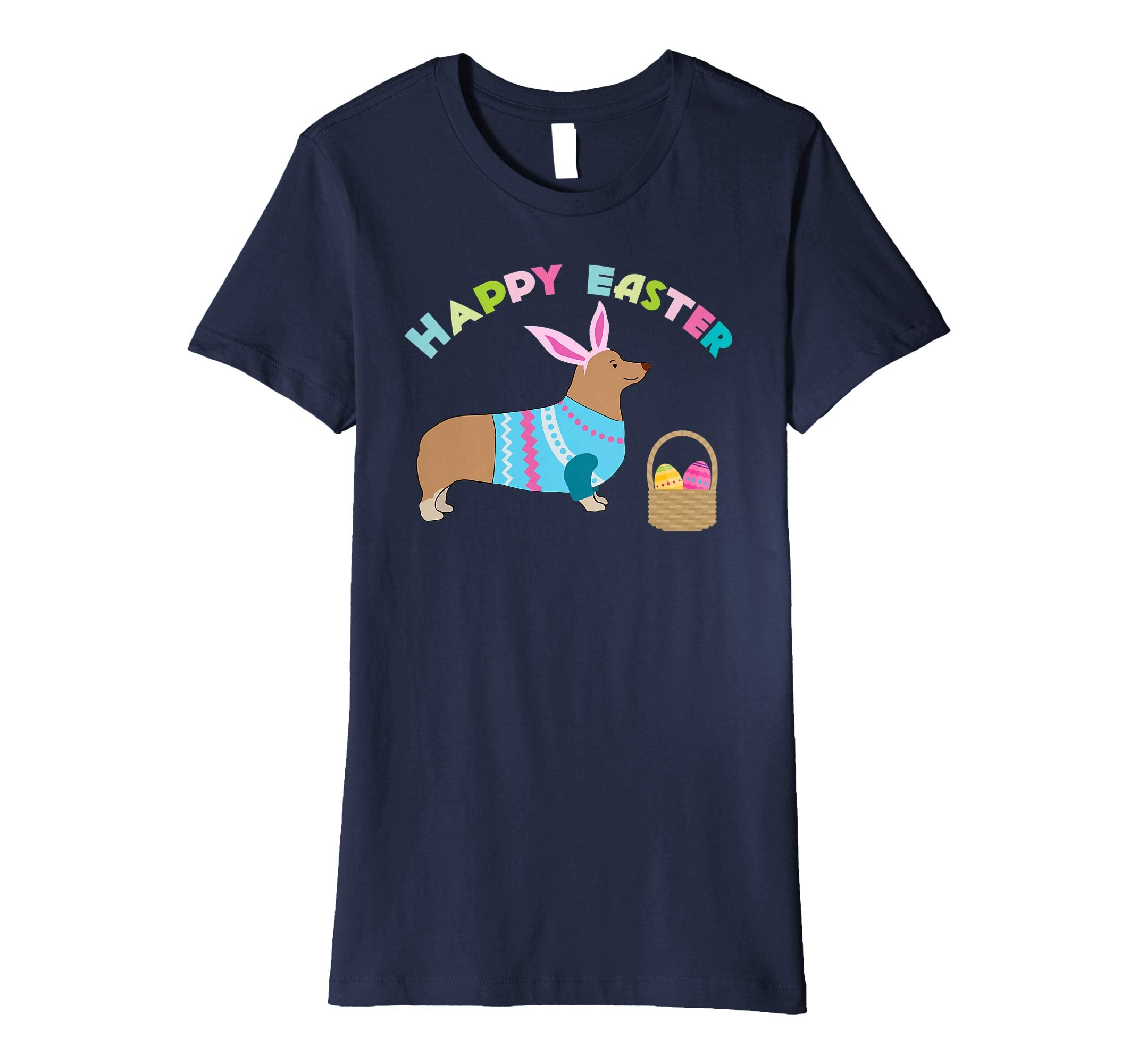Corgi Easter T-shirt Pembroke Welsh Corgi in Dog Dress