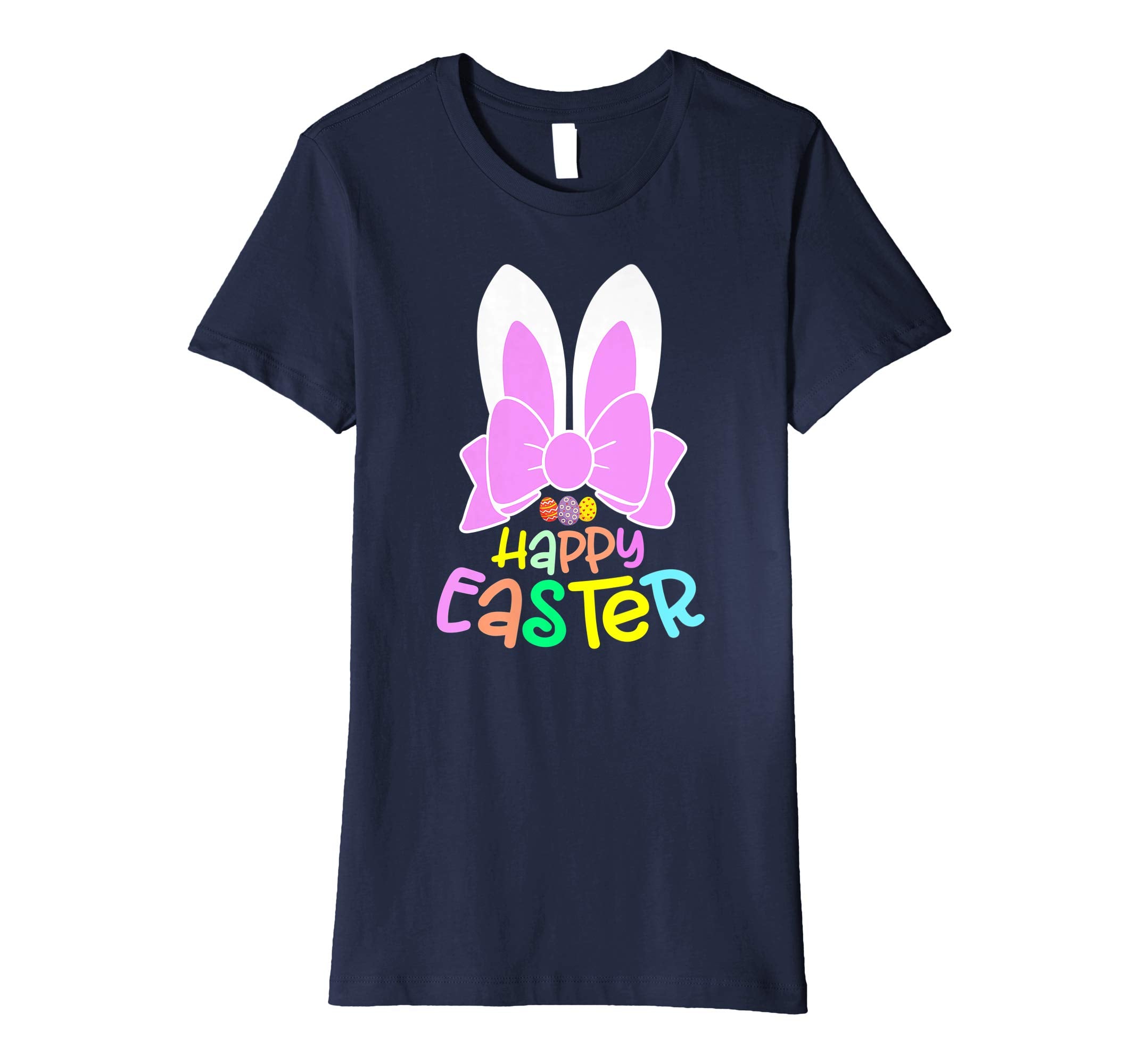 Bunny Ears Eggs Happy Easter Kids Boys Girls T Shirt Gift
