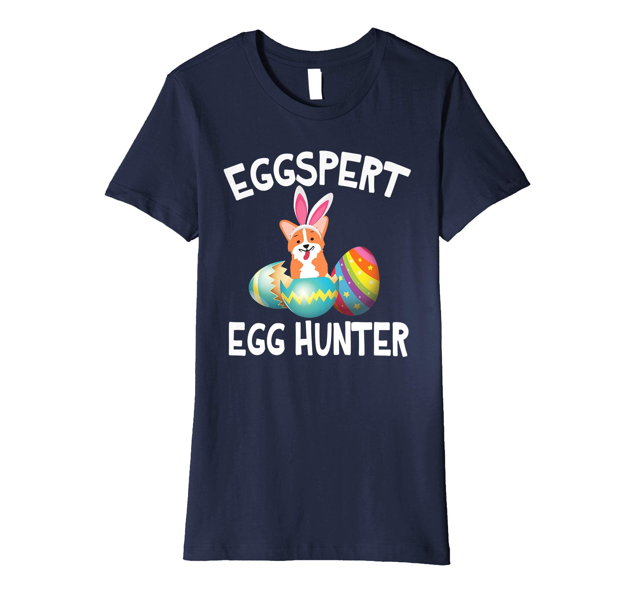 Corgi Bunny Dog Opening Easter Egg Eggspert Egg Hunter Shirt