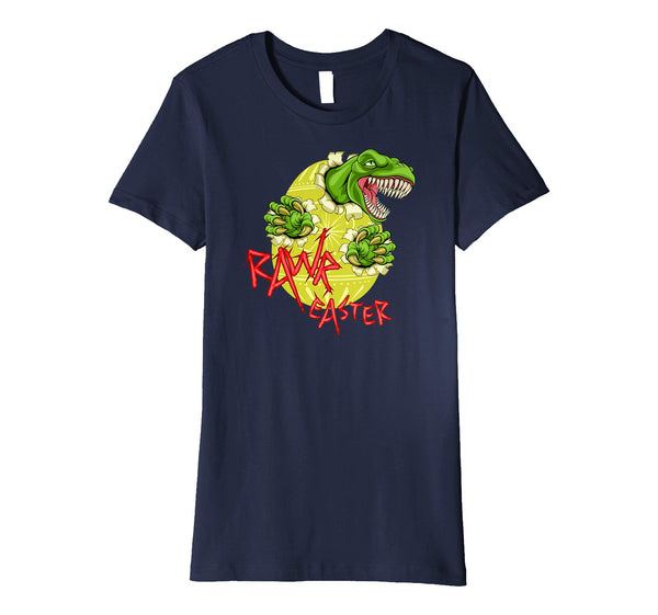 Rawr Easter T-Rex Dinosaur Ripping Through Egg Tee Shirt