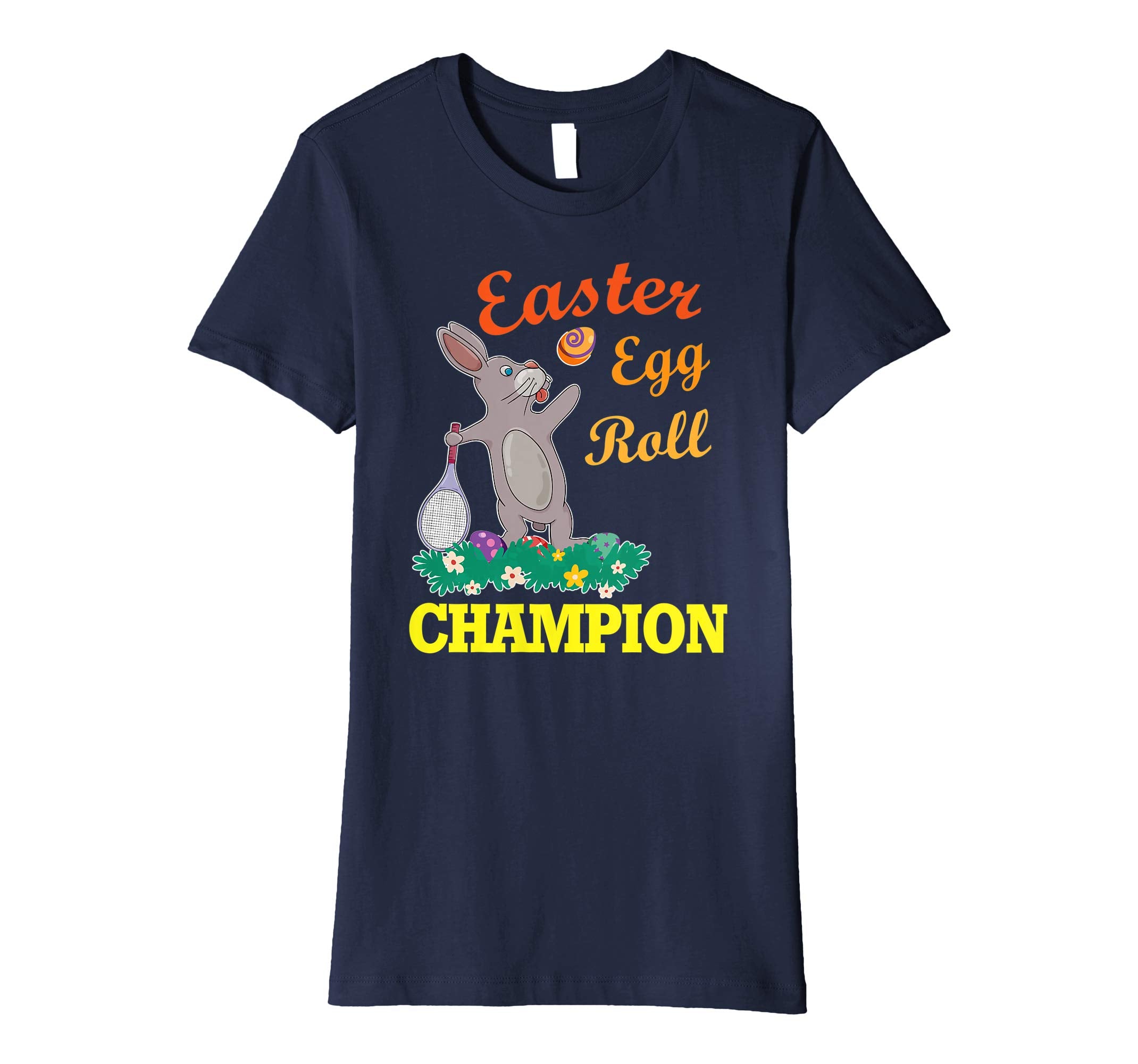 Bunny Rabbit Playing Tennis Easter Egg Roll Champion Shirt