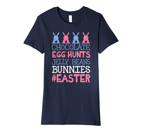 Chocolate Egg Hunts Jelly Beans Bunnies Easter Vintage Shirt