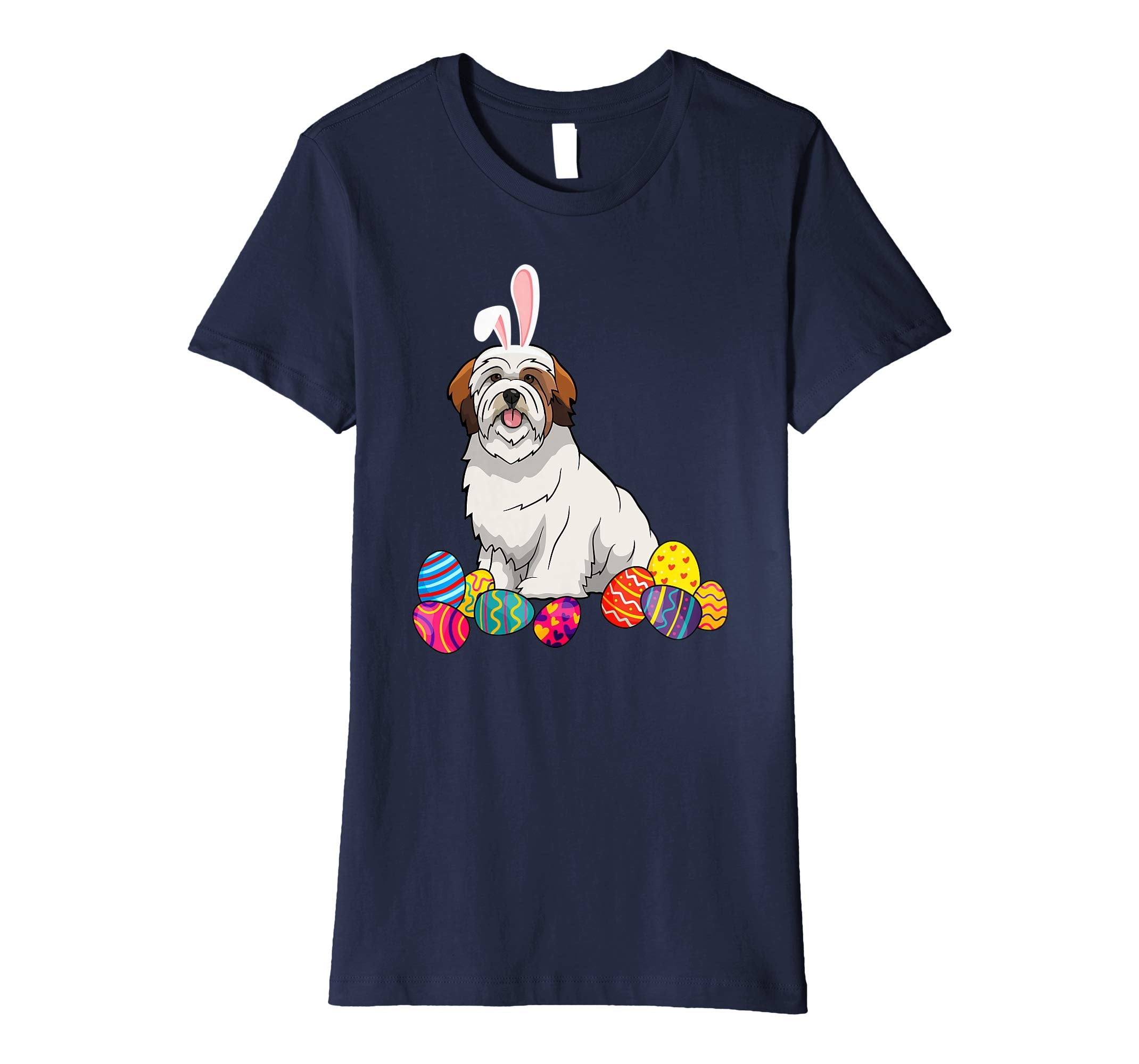 Lhasa Apsos Bunny Ear With Egg Easter Easter Day Shirt