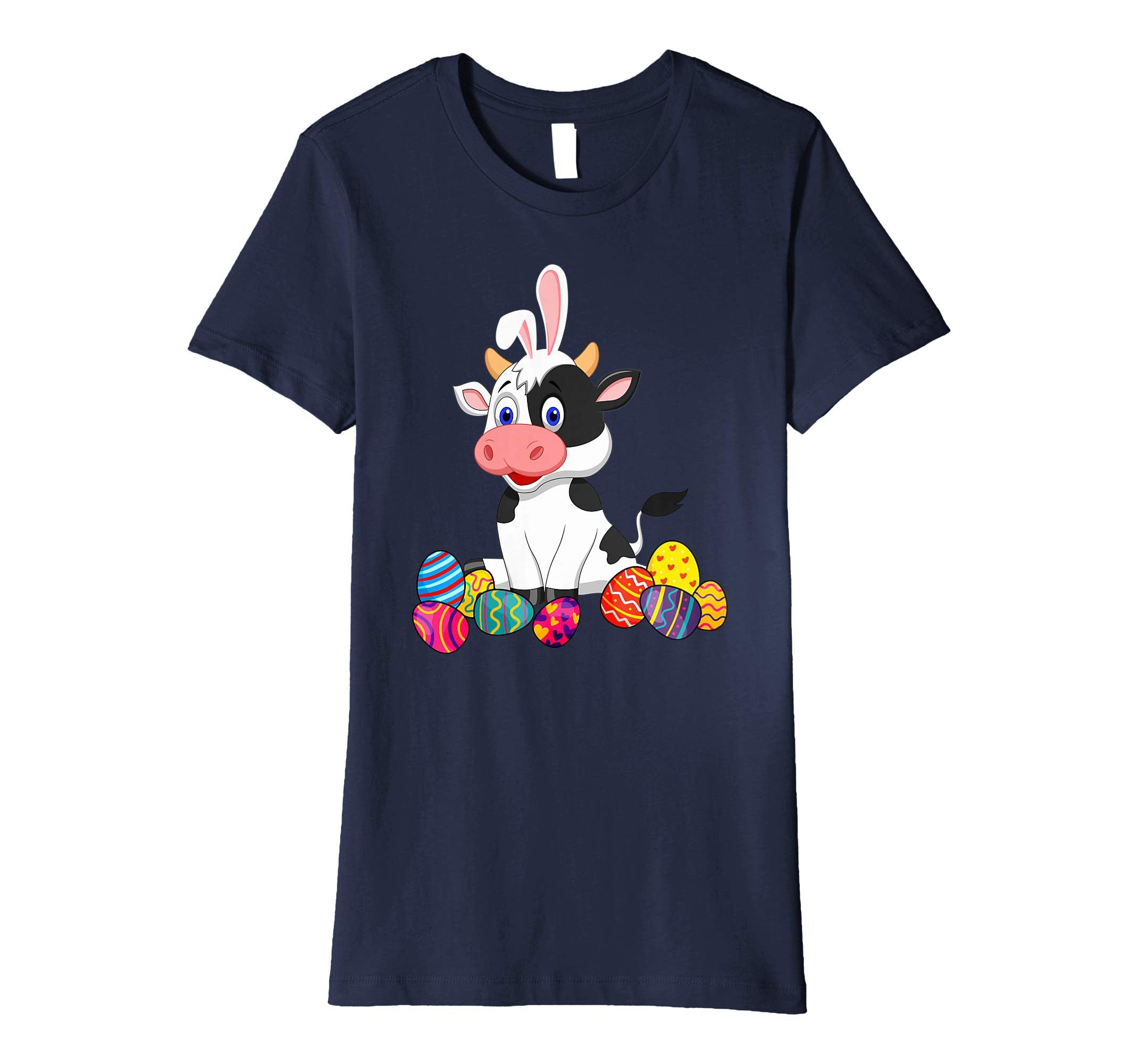 Cow Bunny Ear With Egg Easter Easter Day Shirt
