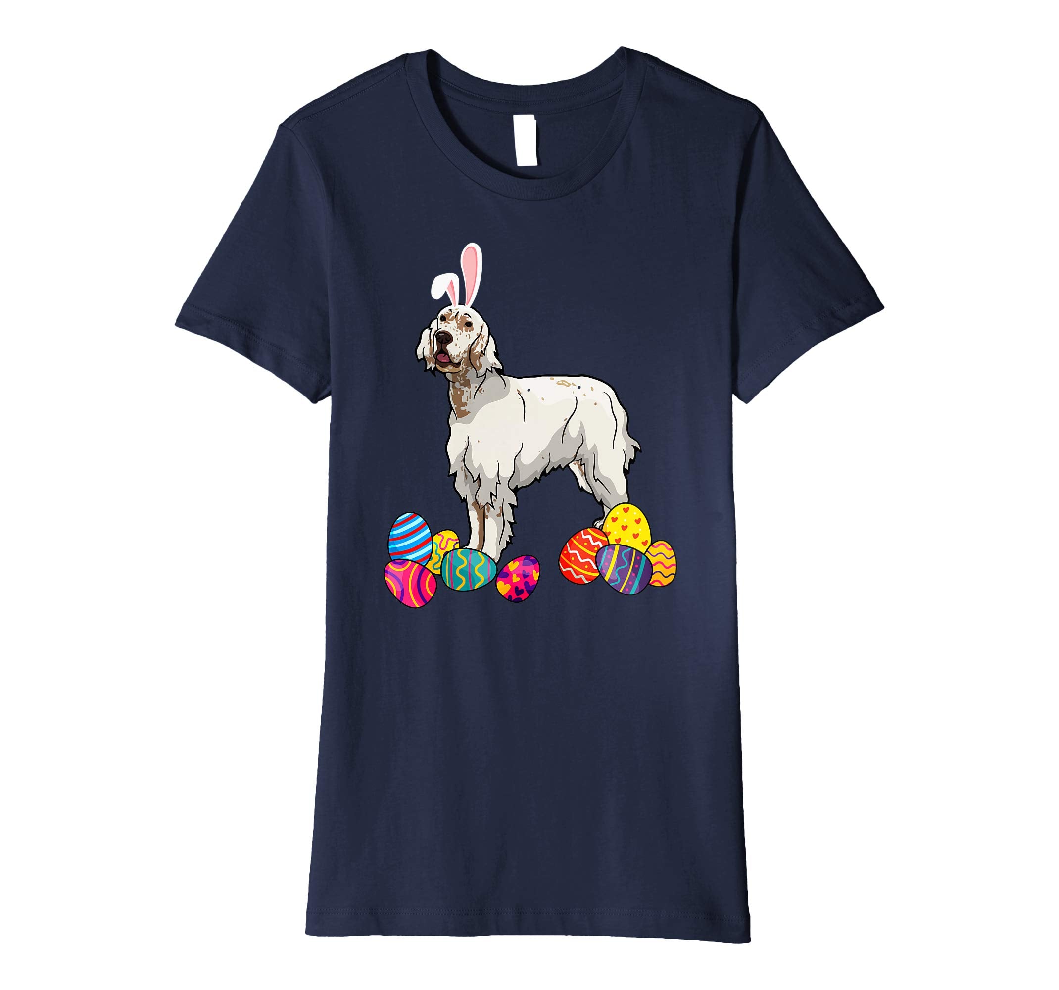 English Setter Bunny Ear With Egg Easter Easter Day Shirt