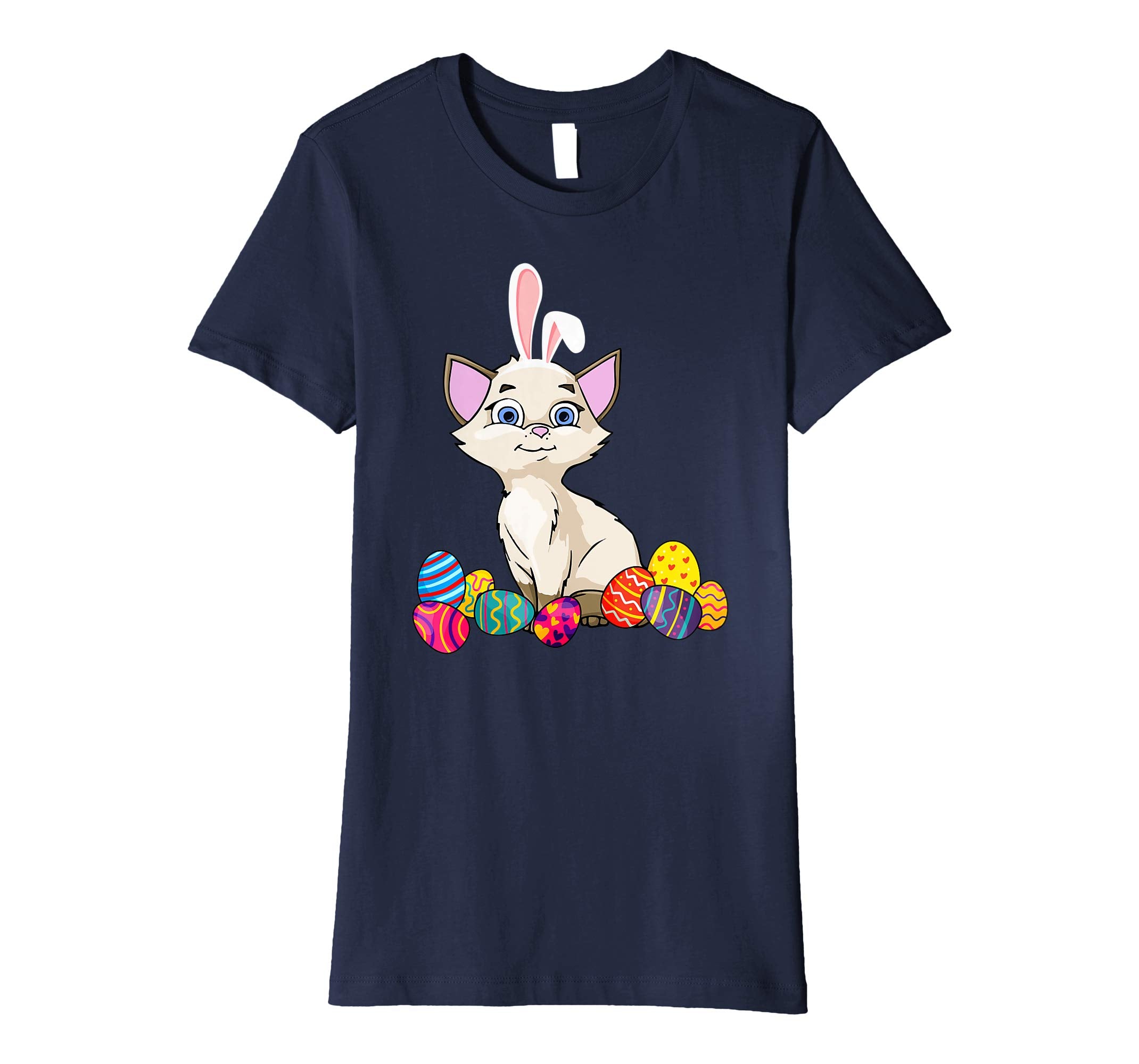 Cat Bunny Ear With Egg Easter Easter Day Shirt