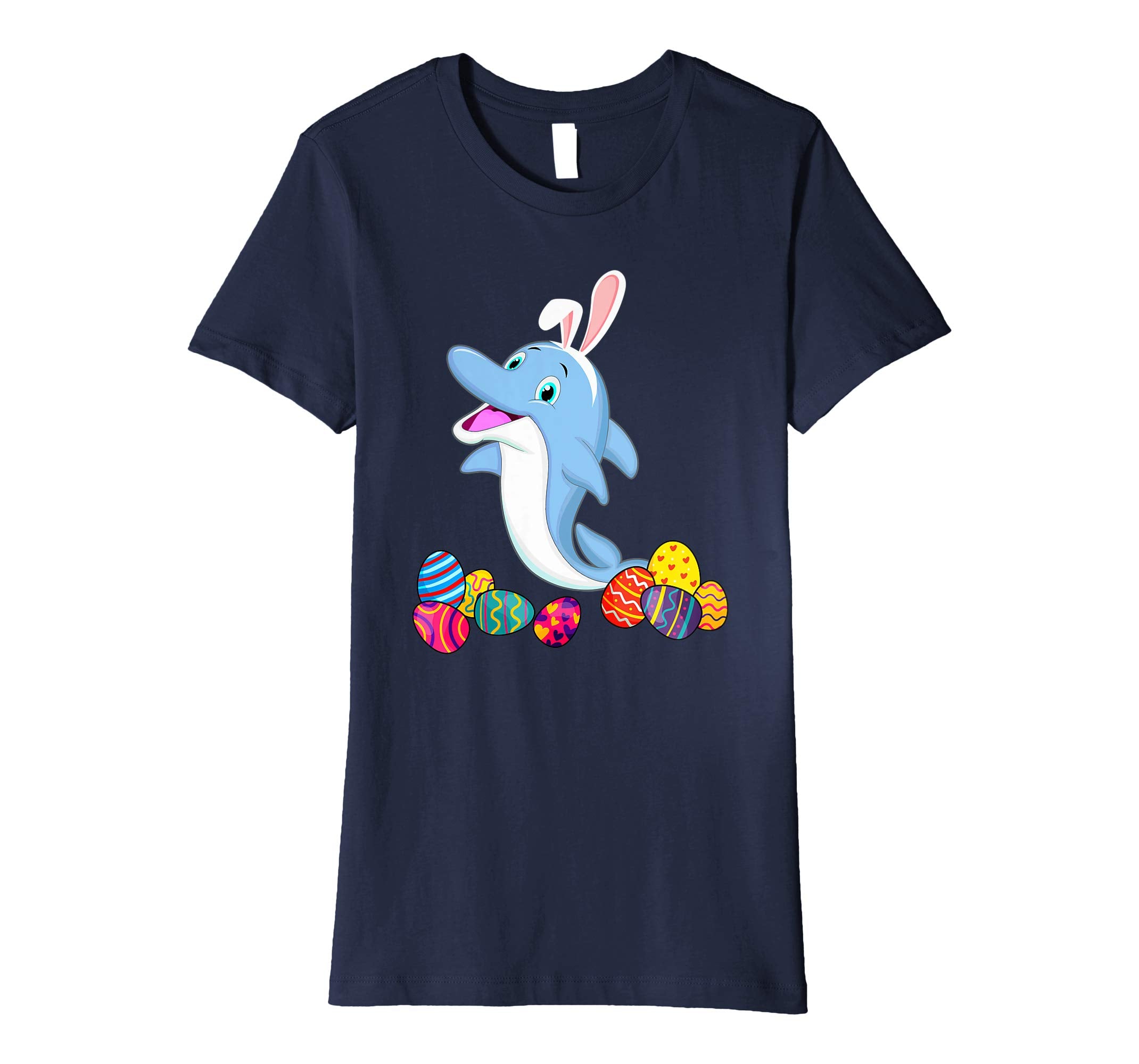 Dolphin Bunny Ear With Egg Easter Easter Day Shirt