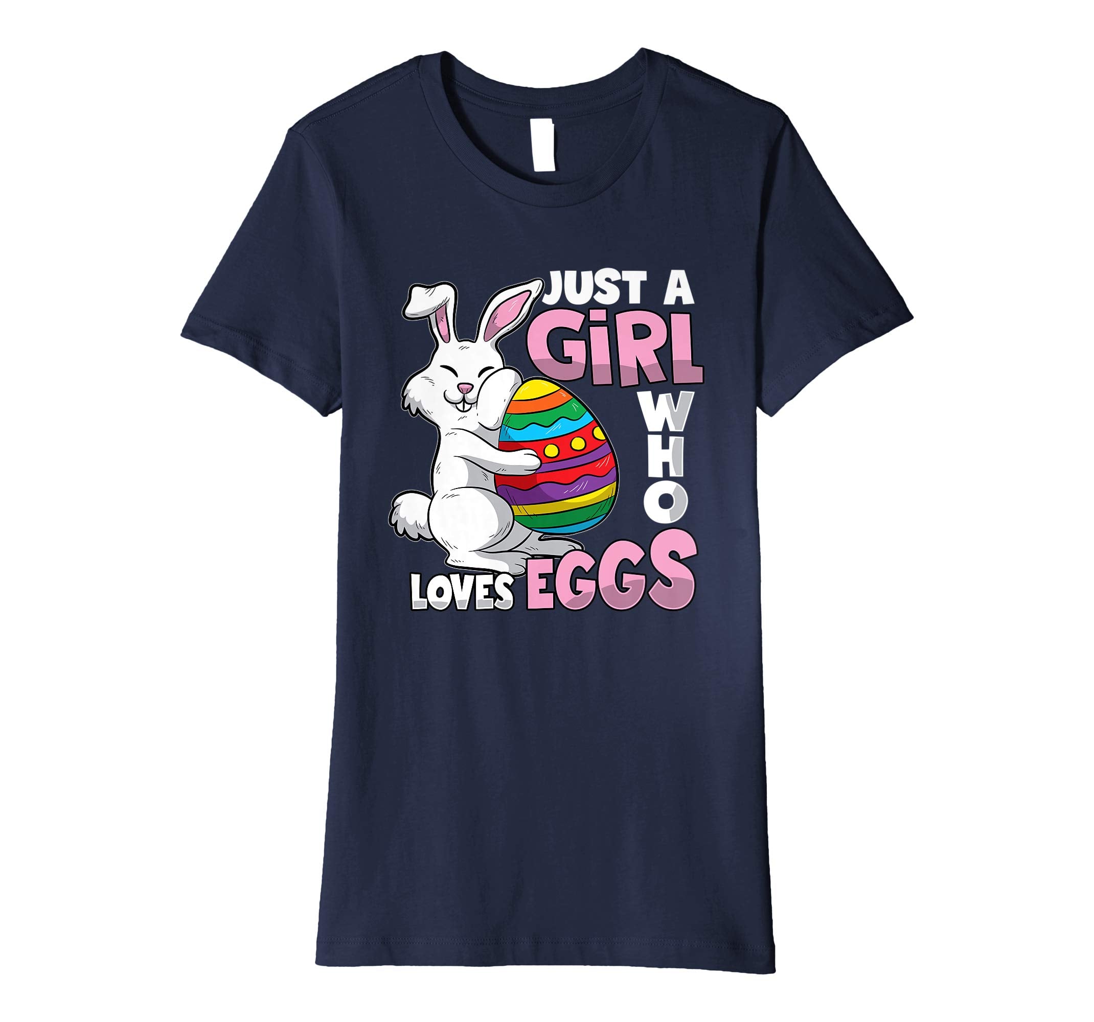 Egg Hunt Easter Girl T-shirt Cute Girls Teens Women Gift