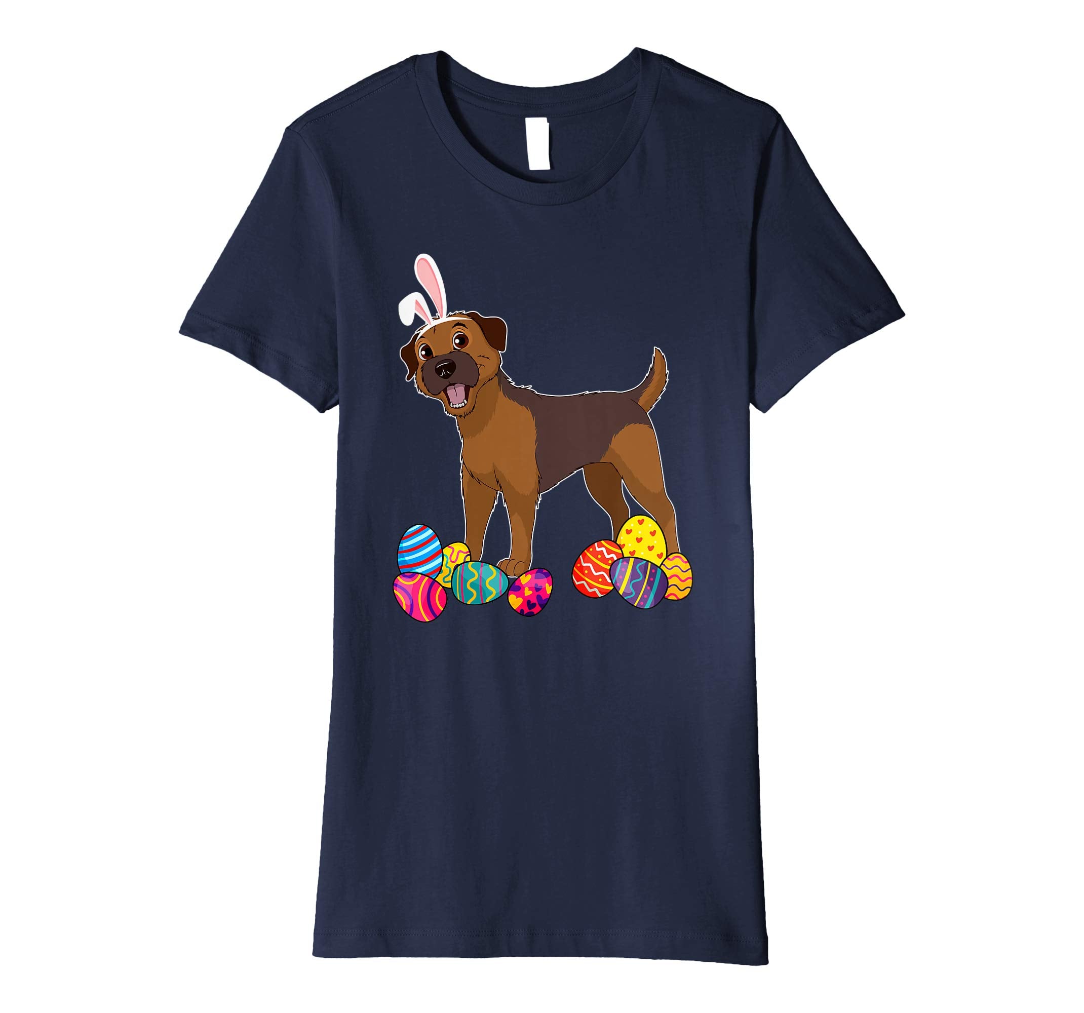 Border Terrier Bunny Ear With Egg Easter Easter Day Shirt