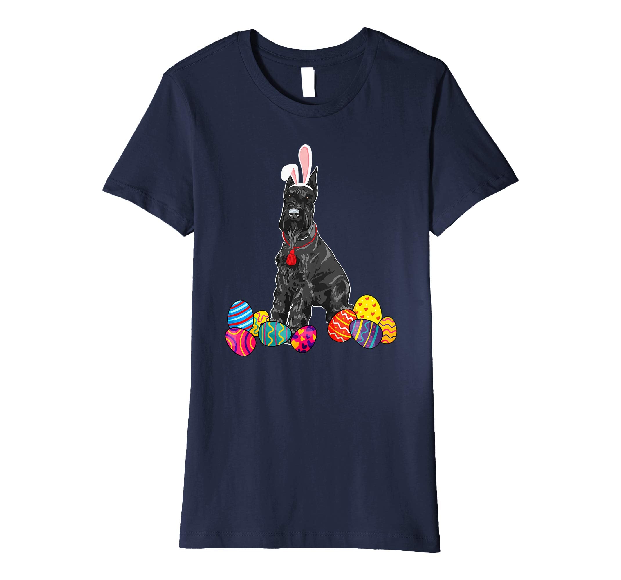 Giant Schnauzer Bunny Ear With Egg Easter Easter Day Shirt