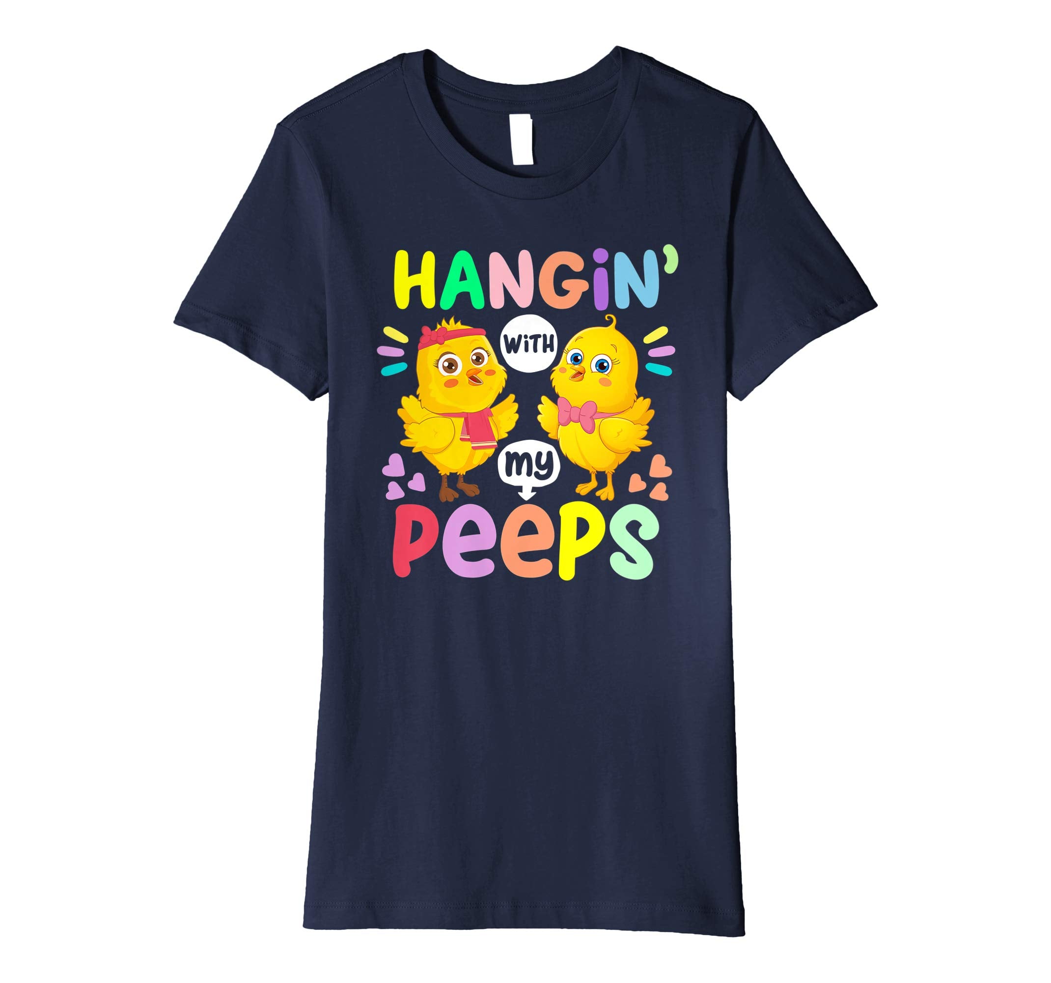 Hanging With My Peeps Happy Easter Kids Boys Girls T Shirt