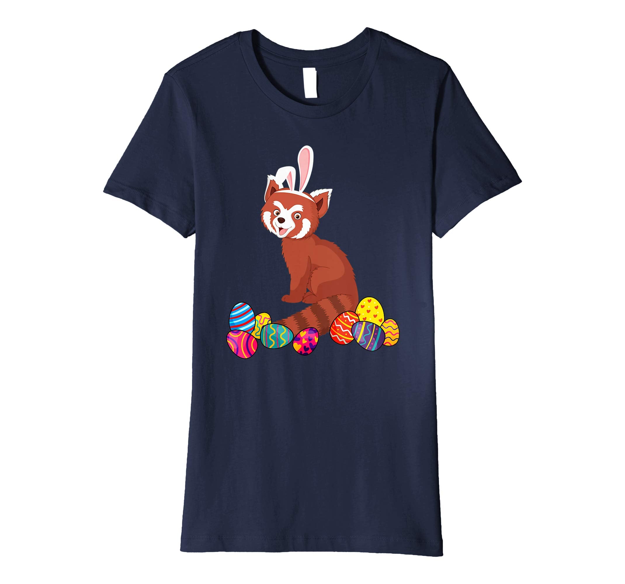 Red Panda Bunny Ear With Egg Easter Easter Day Shirt