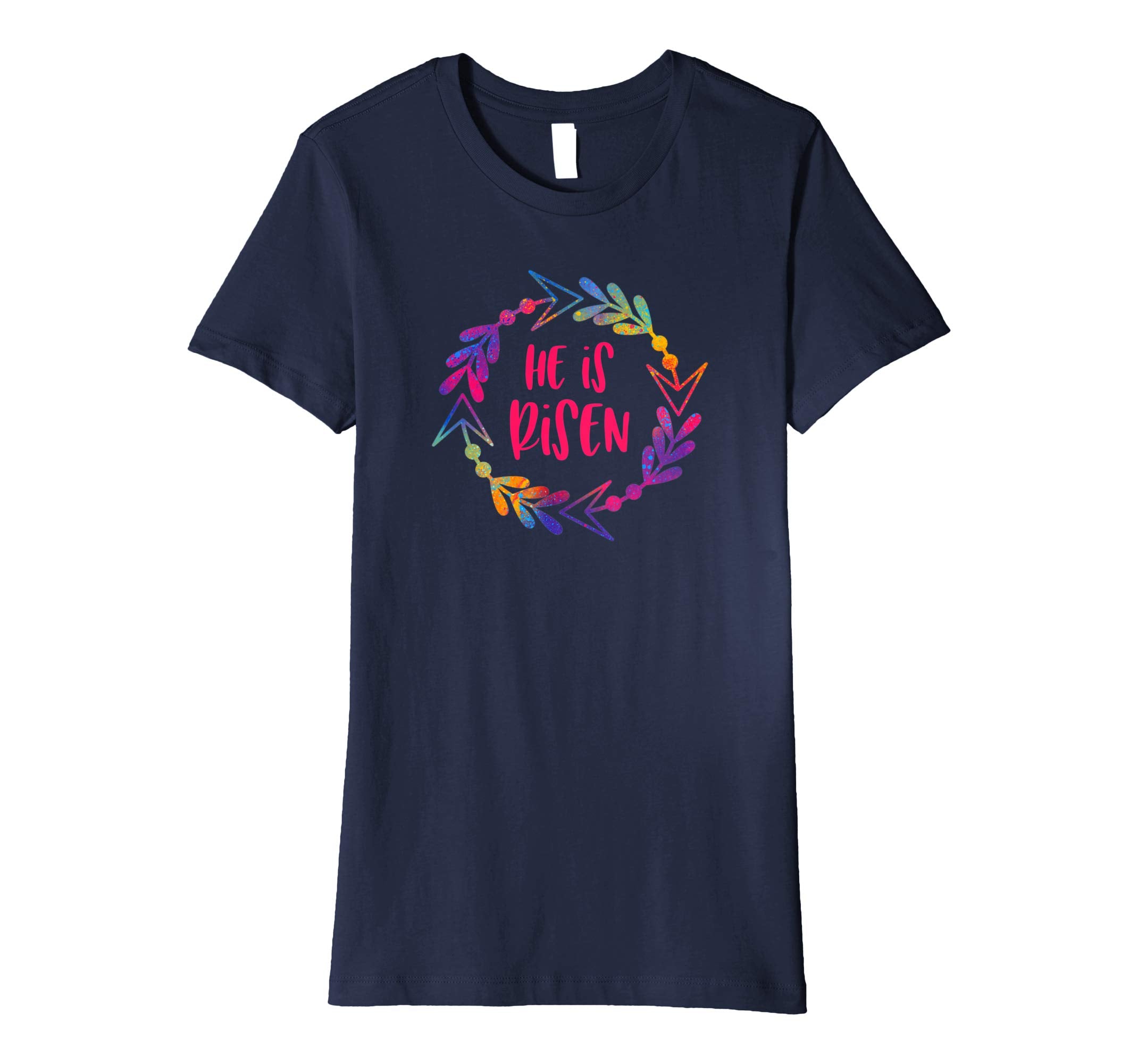 Christian Easter Shirt Bright Inspirational He Is Risen