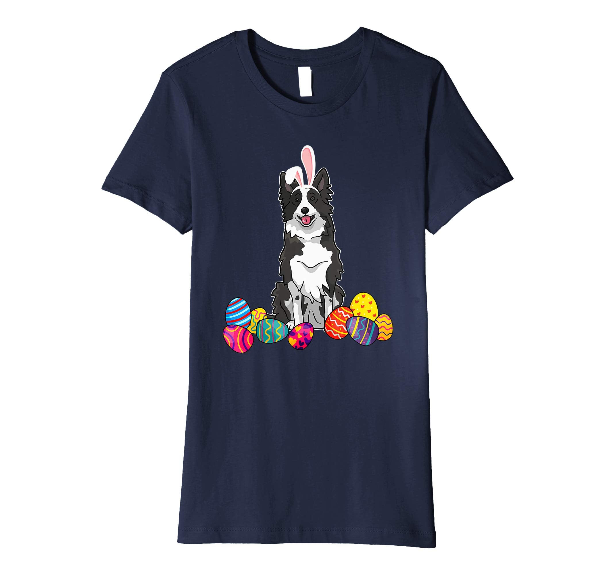 Border Colie Bunny Ear With Egg Easter Easter Day Shirt