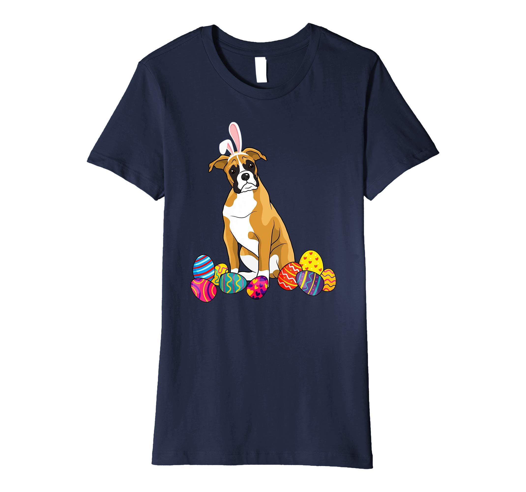 Boxer Bunny Ear With Egg Easter Easter Day Shirt