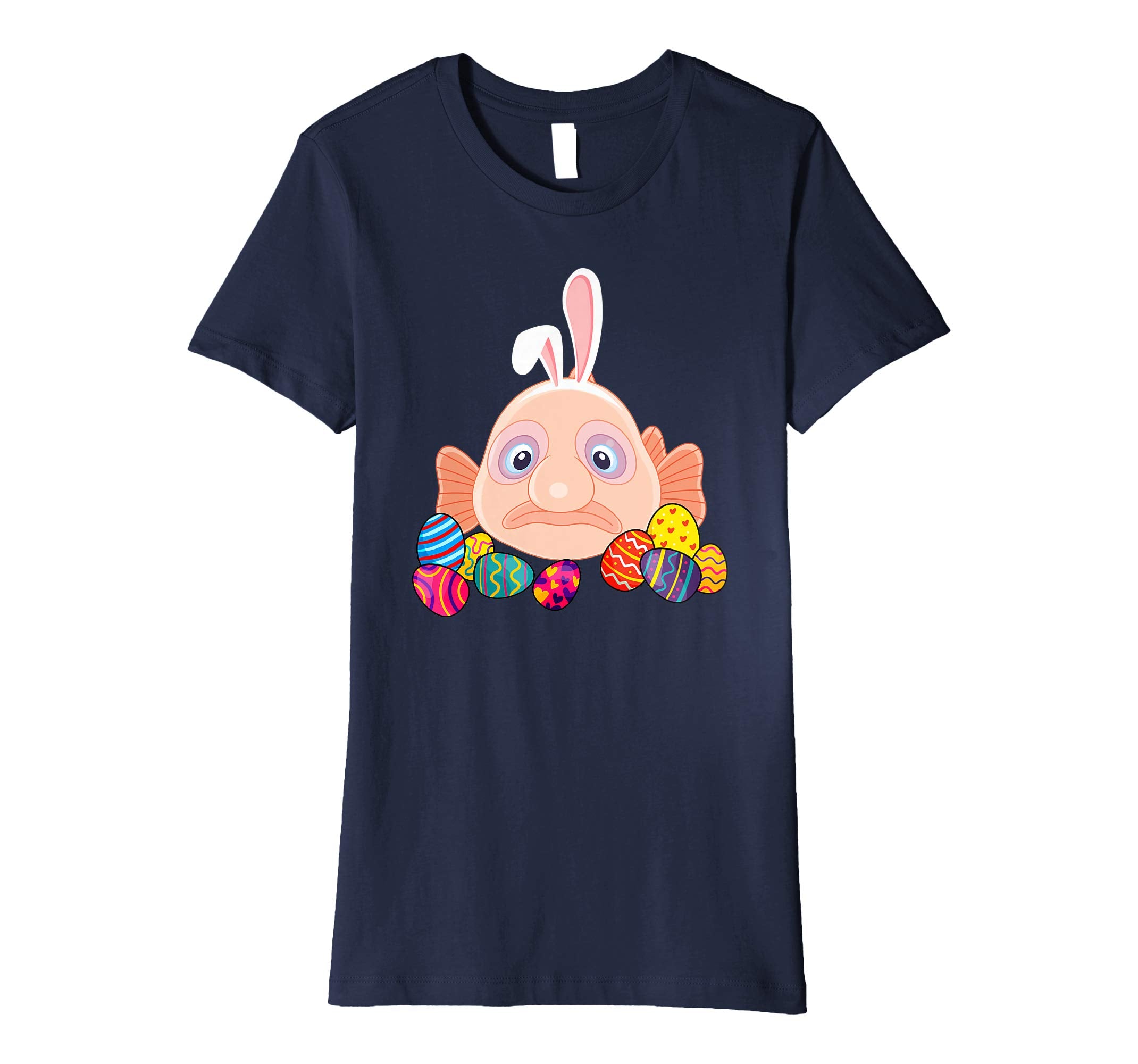Blob Fish Bunny Ear With Egg Easter Easter Day Shirt