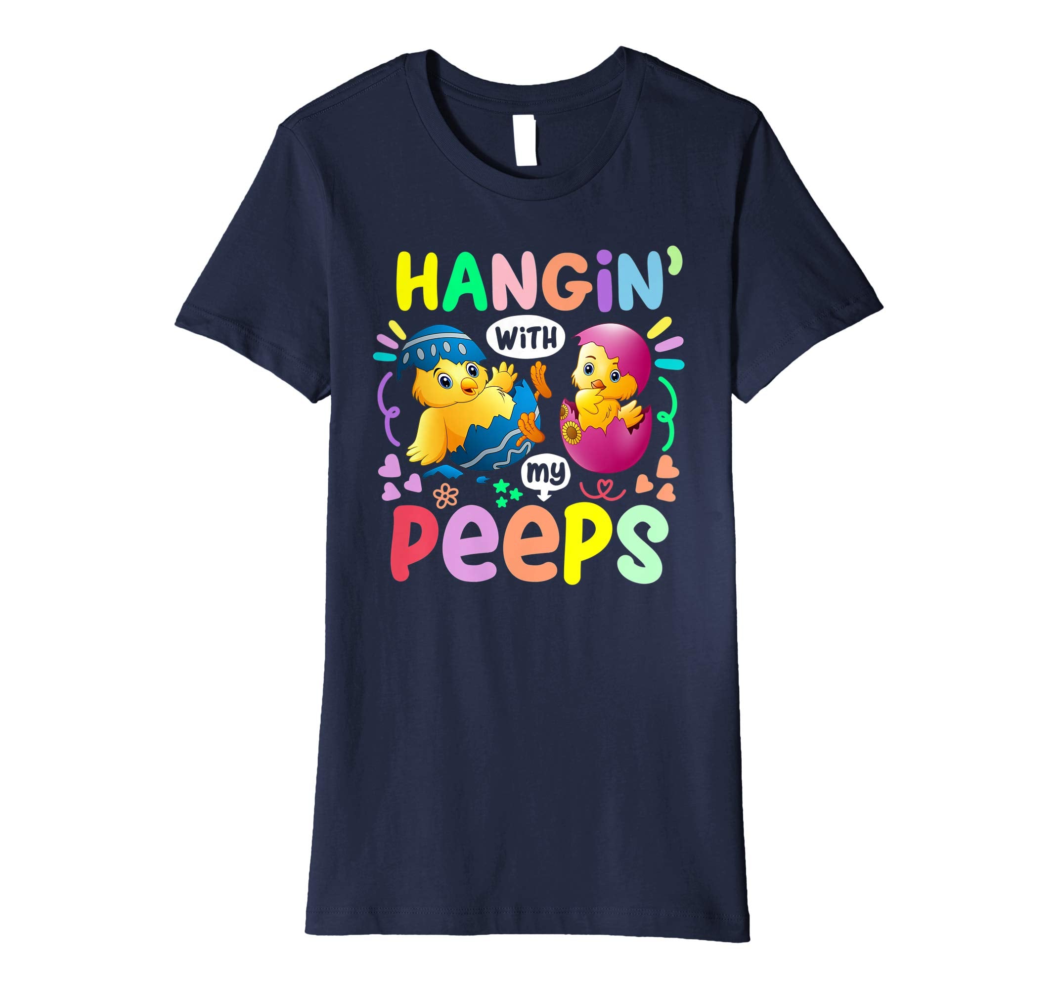 Hanging With My Peeps Happy Easter Kids Boys Girls T Shirt