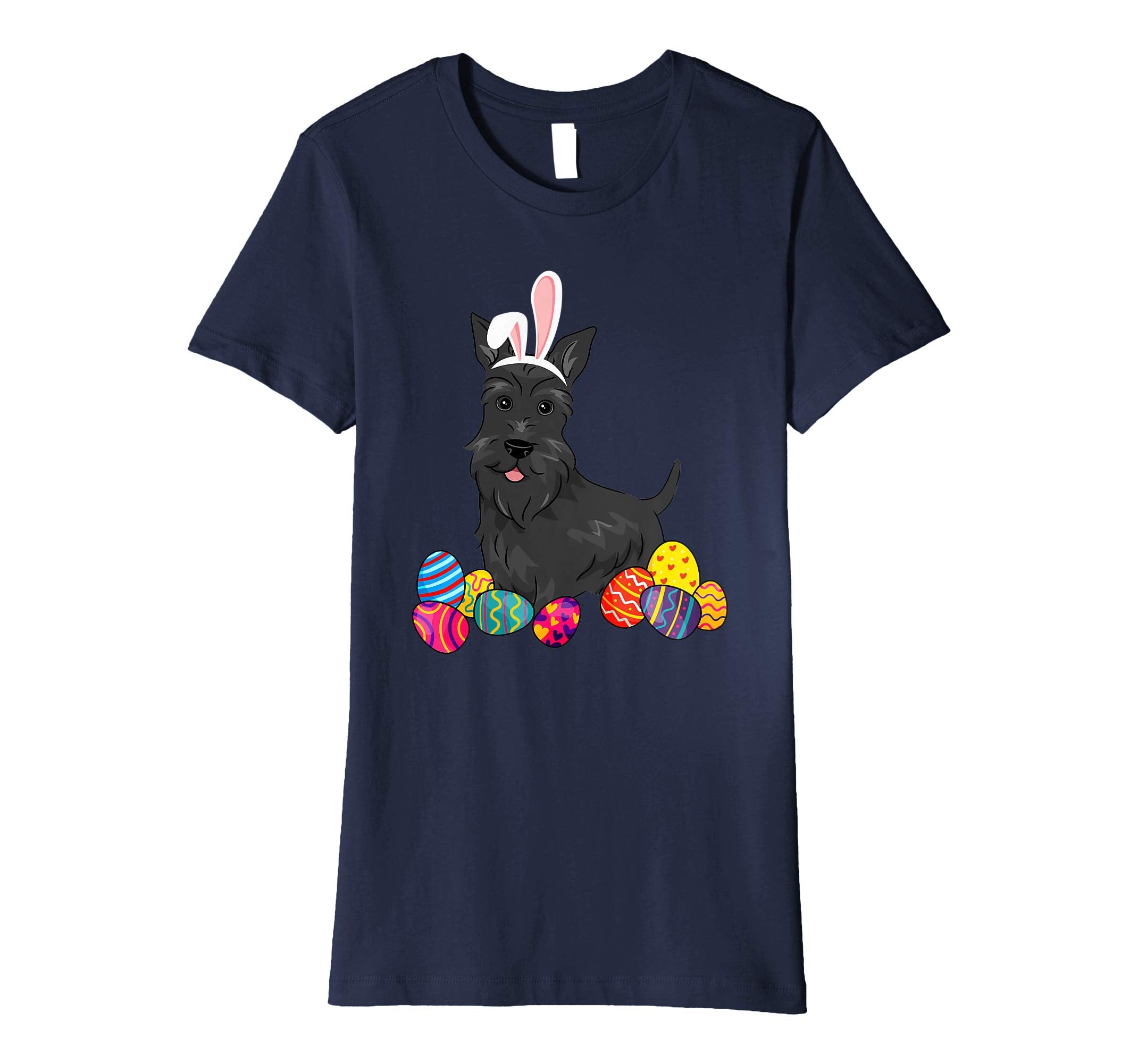 Scottish Terier Bunny Ear With Egg Easter Easter Day Shirt