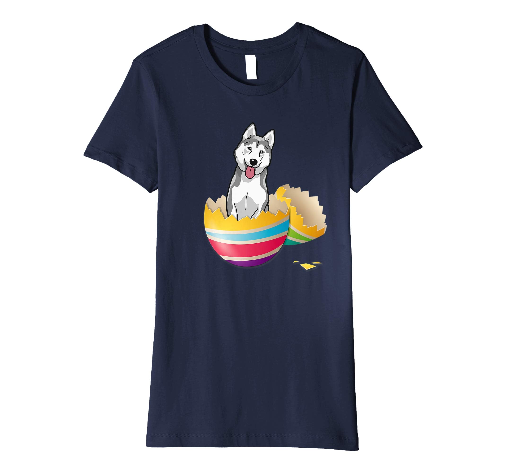 Husky Hatching From Easter Egg Easter Day Shirt