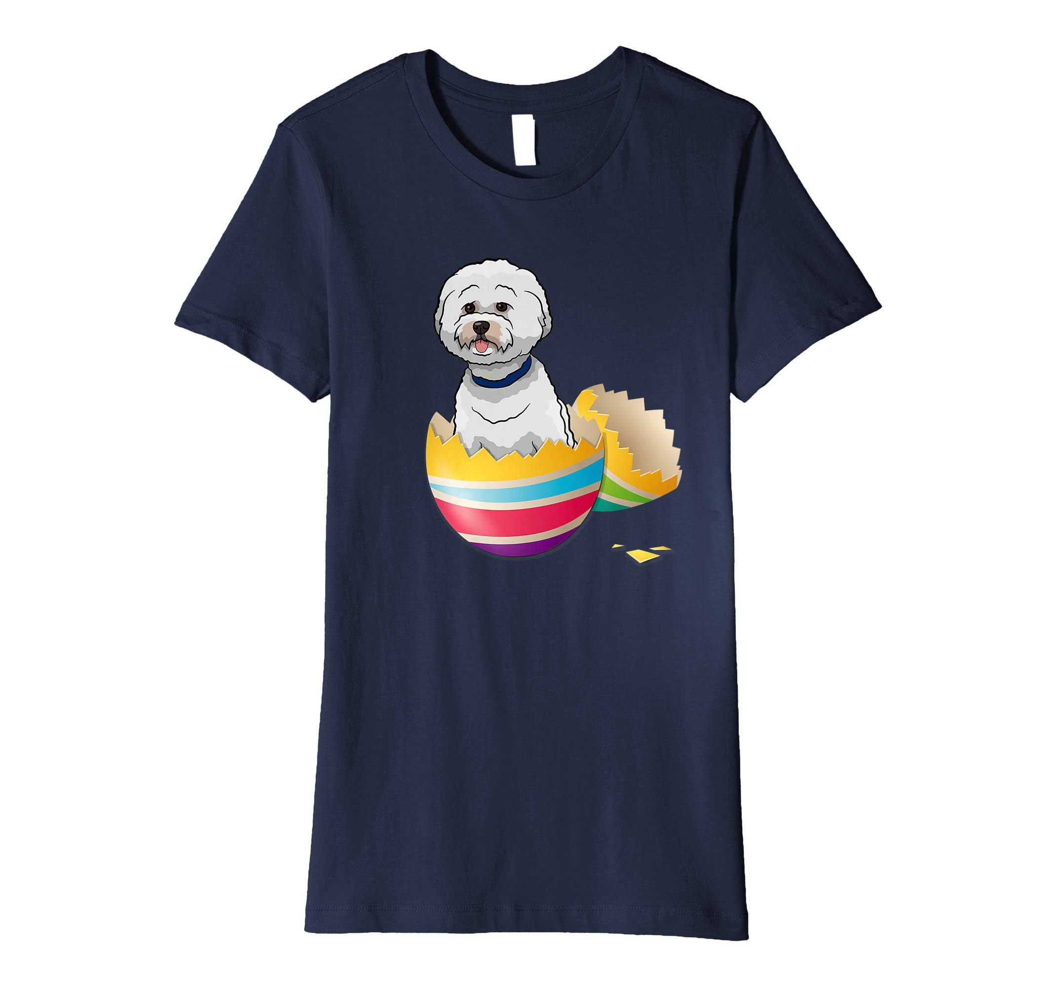 Bichons Frise Hatching From Easter Egg Easter Day Shirt