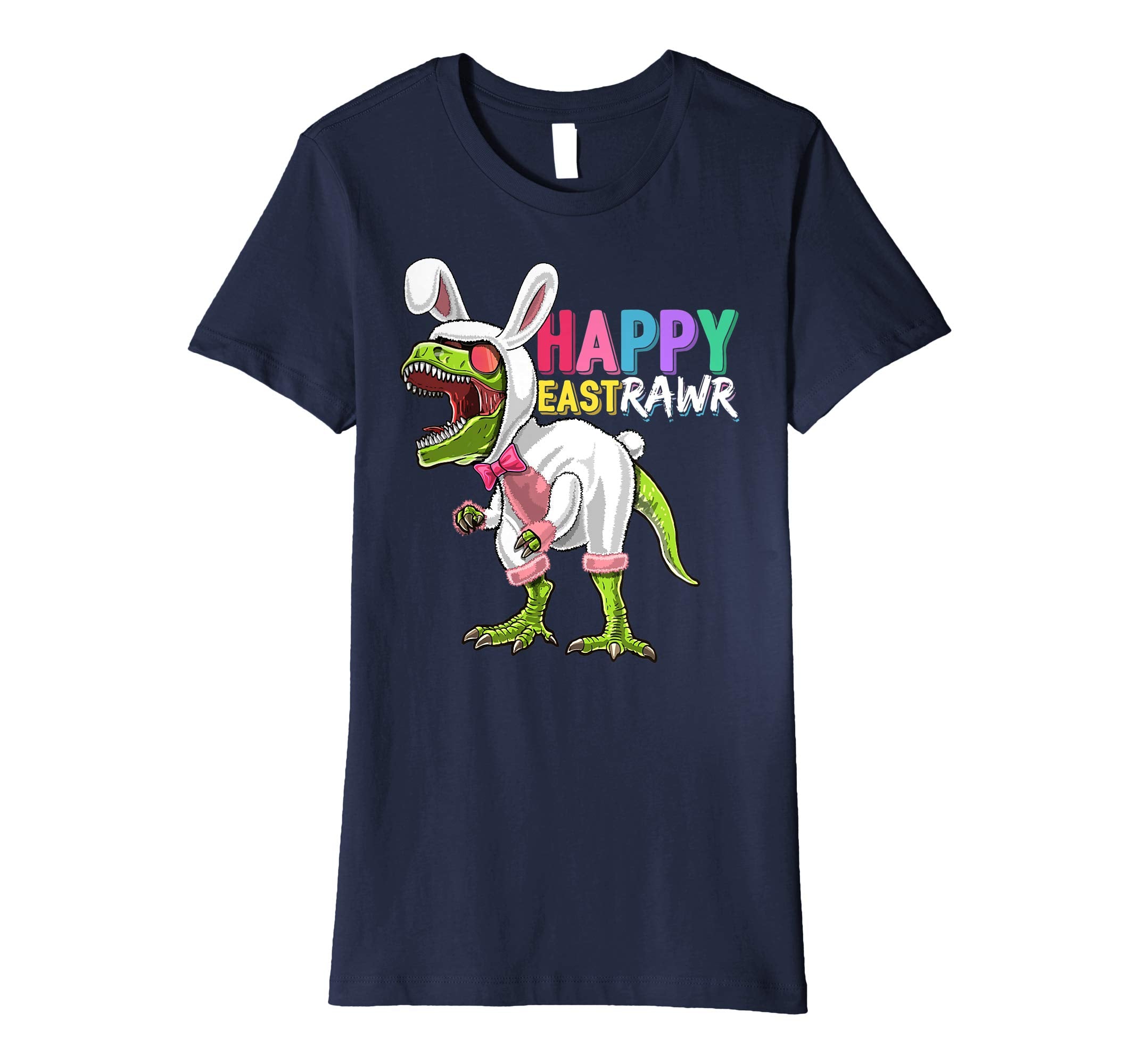 Happy Eastrawr T Rex Dinosaur Easter Bunny Costume Shirt Kid