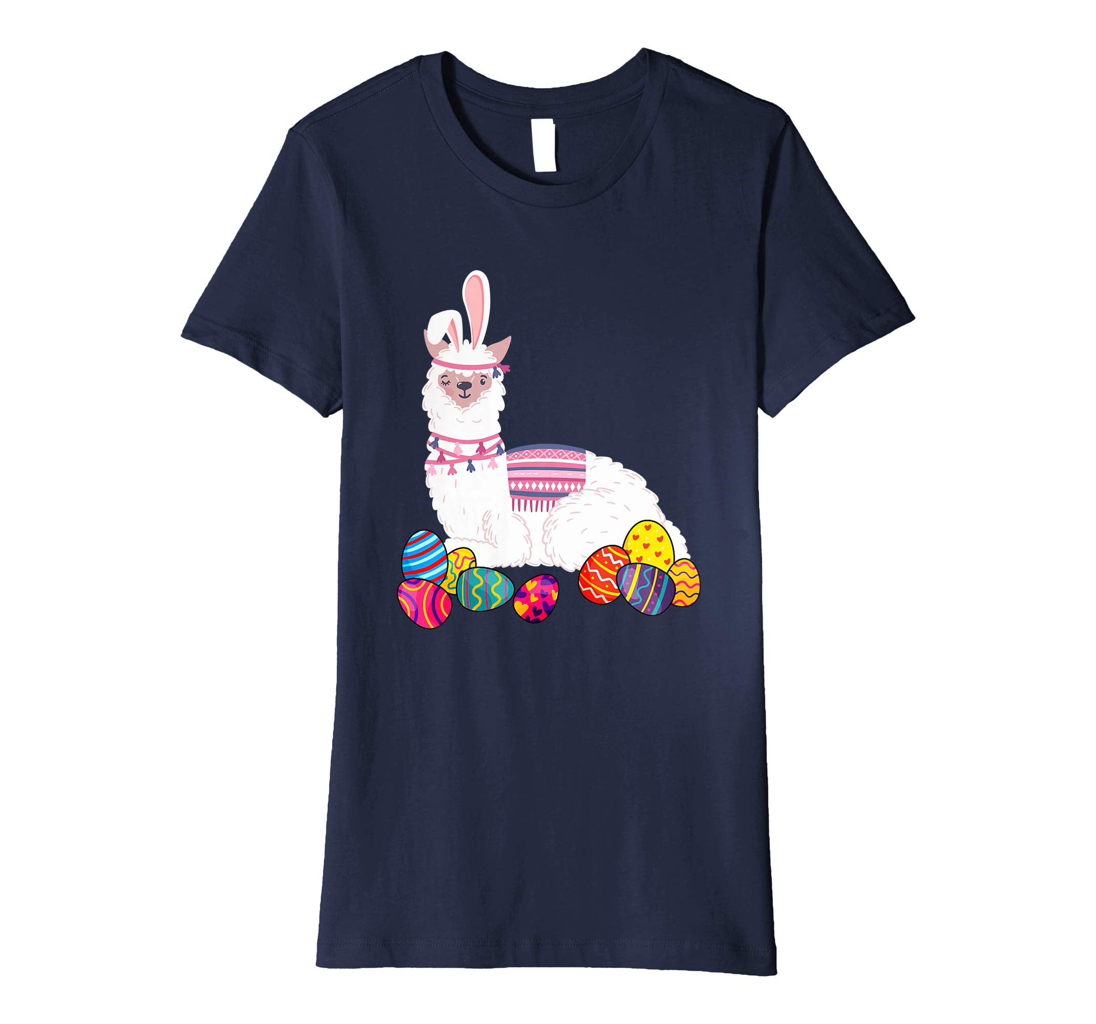 Llama Bunny Ear With Egg Easter Easter Day Shirt