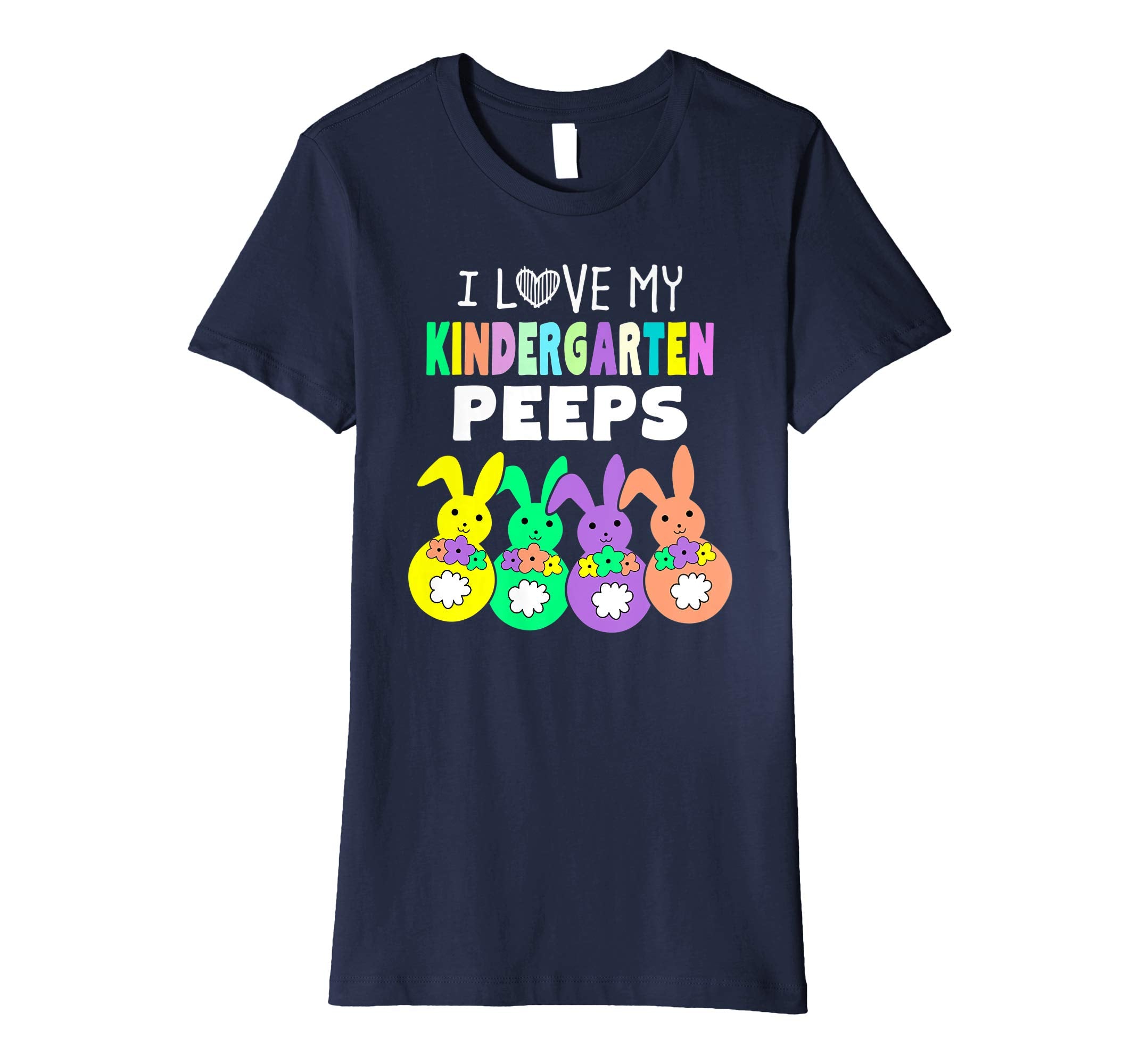 I Love My Kindergarten Peeps Happy Easter Teacher T Shirt