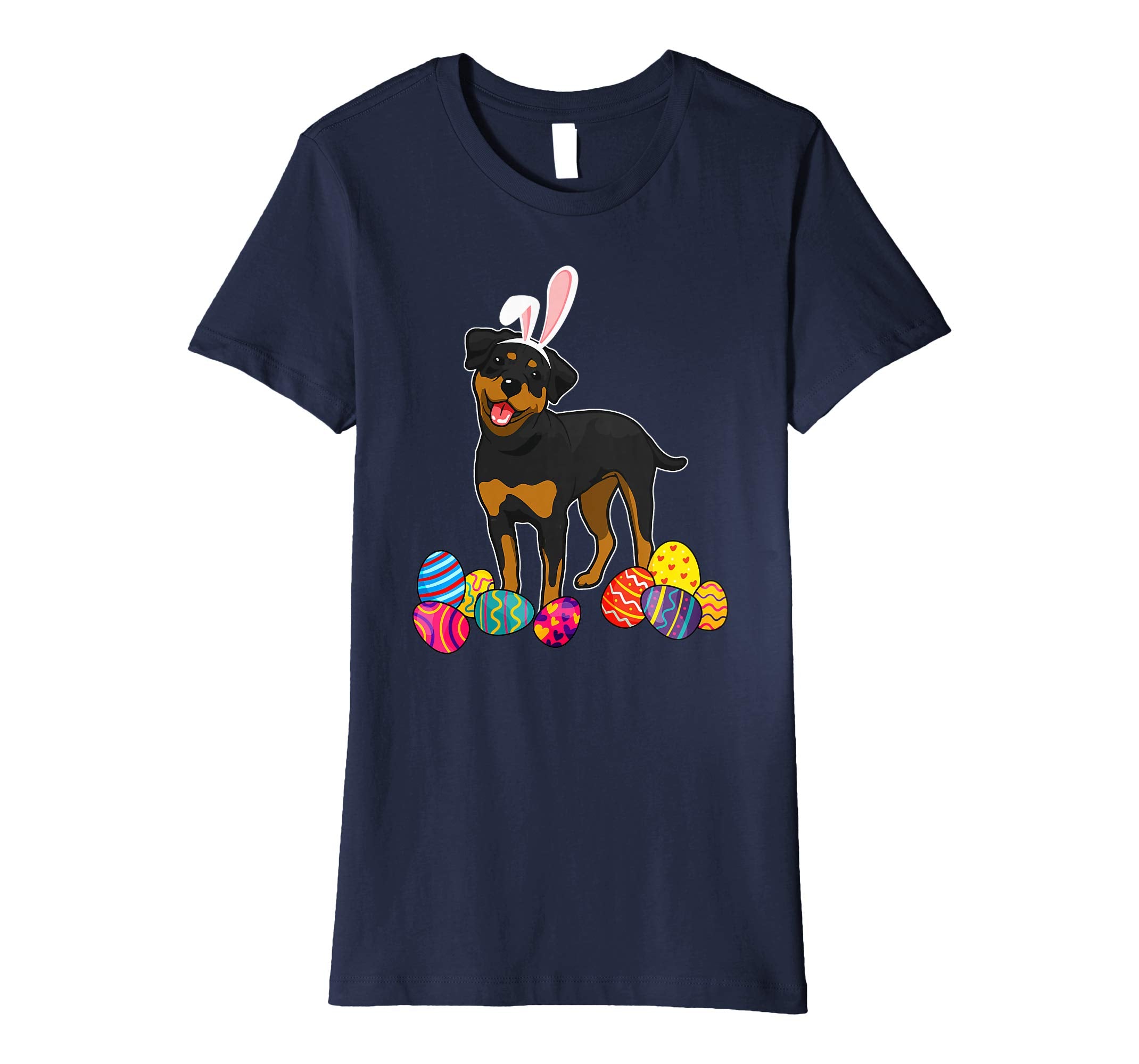 Rottweiler Bunny Ear With Egg Easter Easter Day Shirt