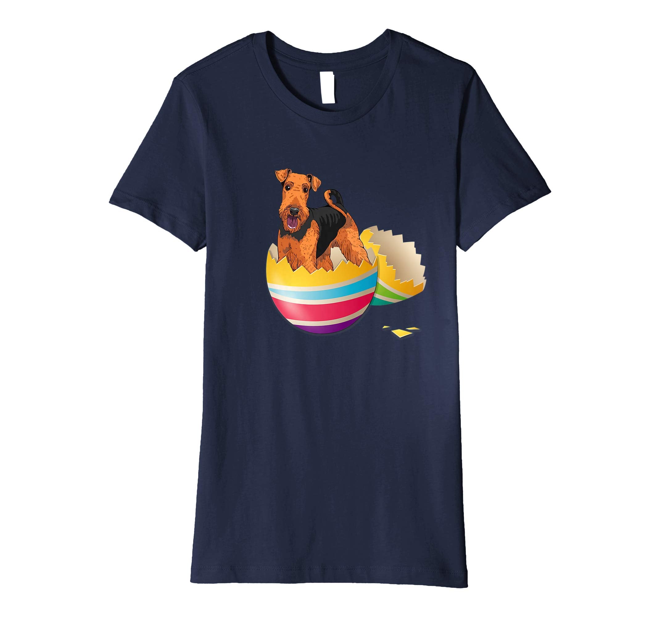 Airedale Terrier Hatching From Easter Egg Easter Day Shirt