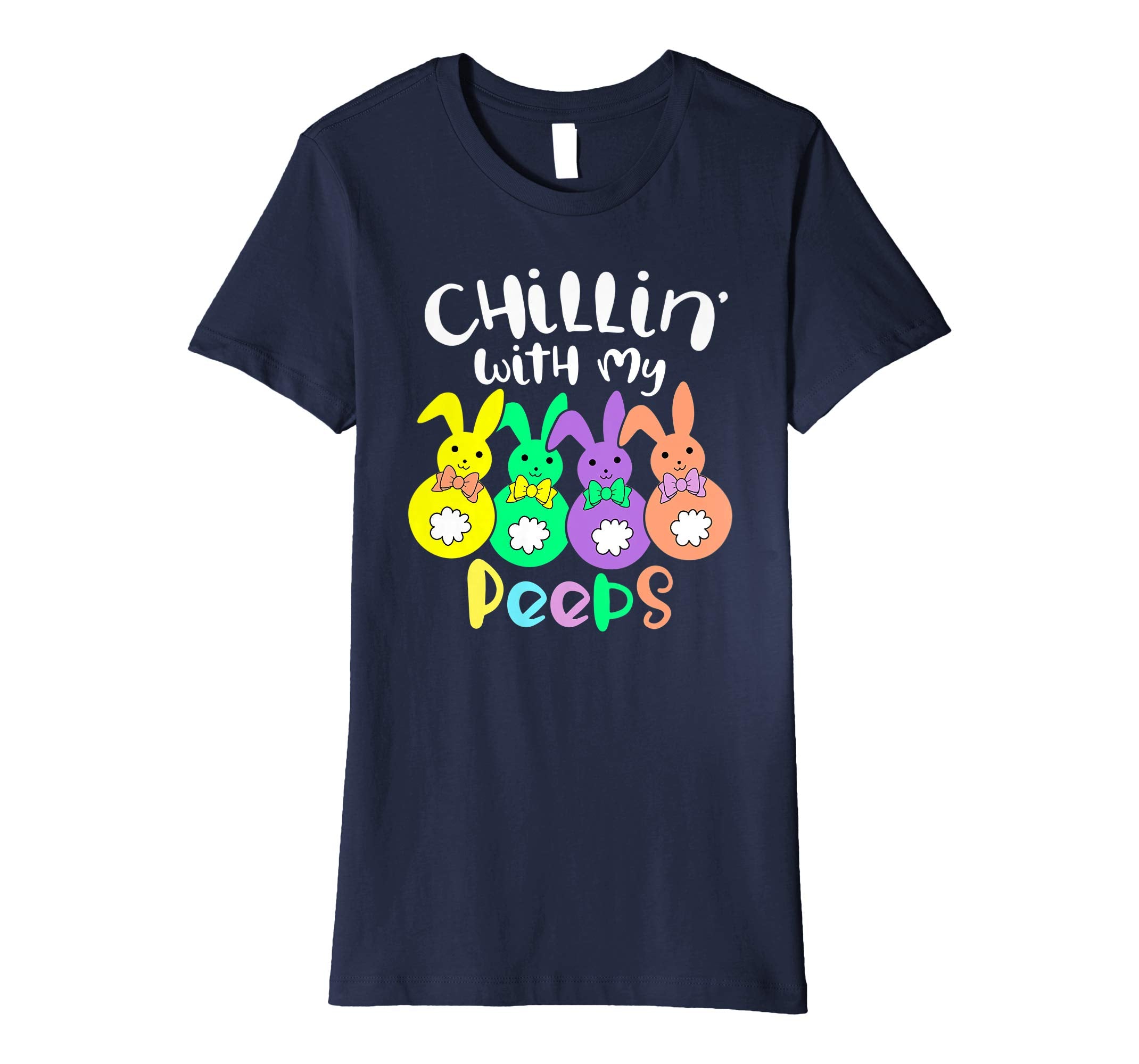 Chillin With My Peeps Happy Easter Kids Boys Girls T Shirt