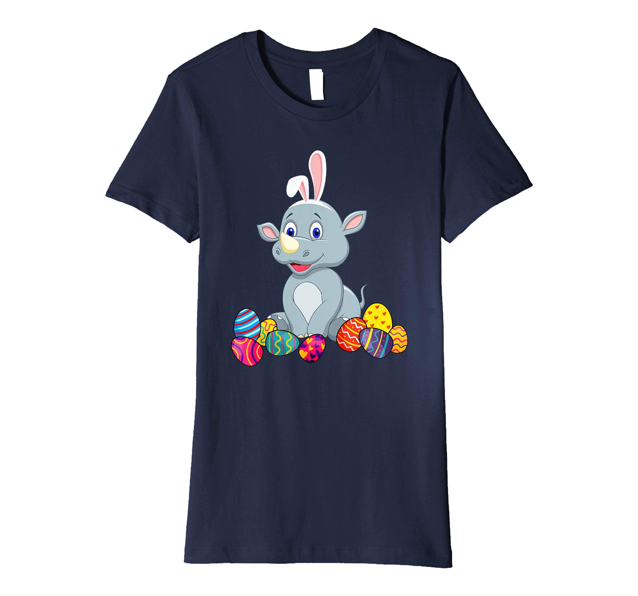 Rhino Bunny Ear With Egg Easter Easter Day Shirt