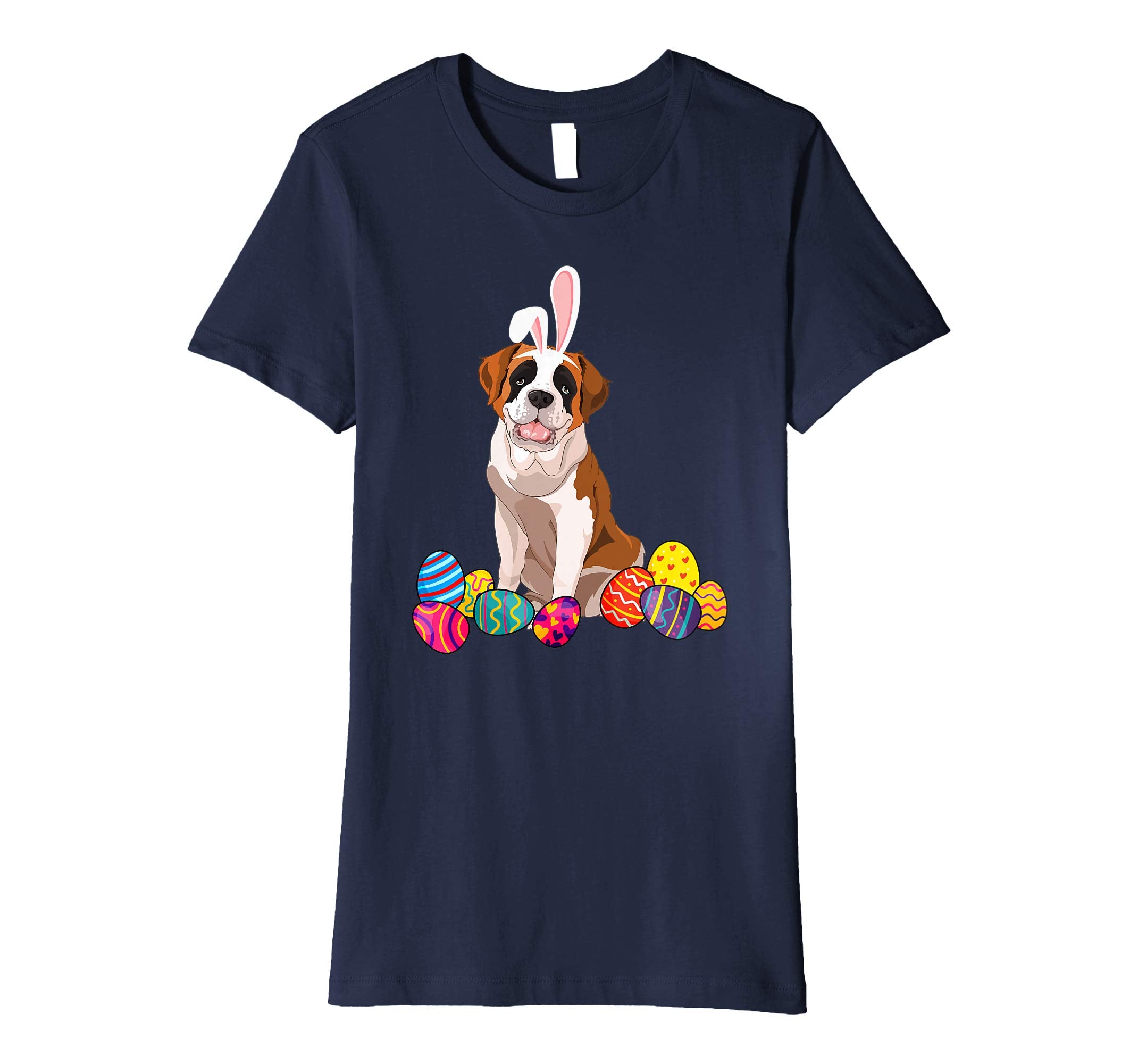 Saint Bernard Bunny Ear With Egg Easter Easter Day Shirt