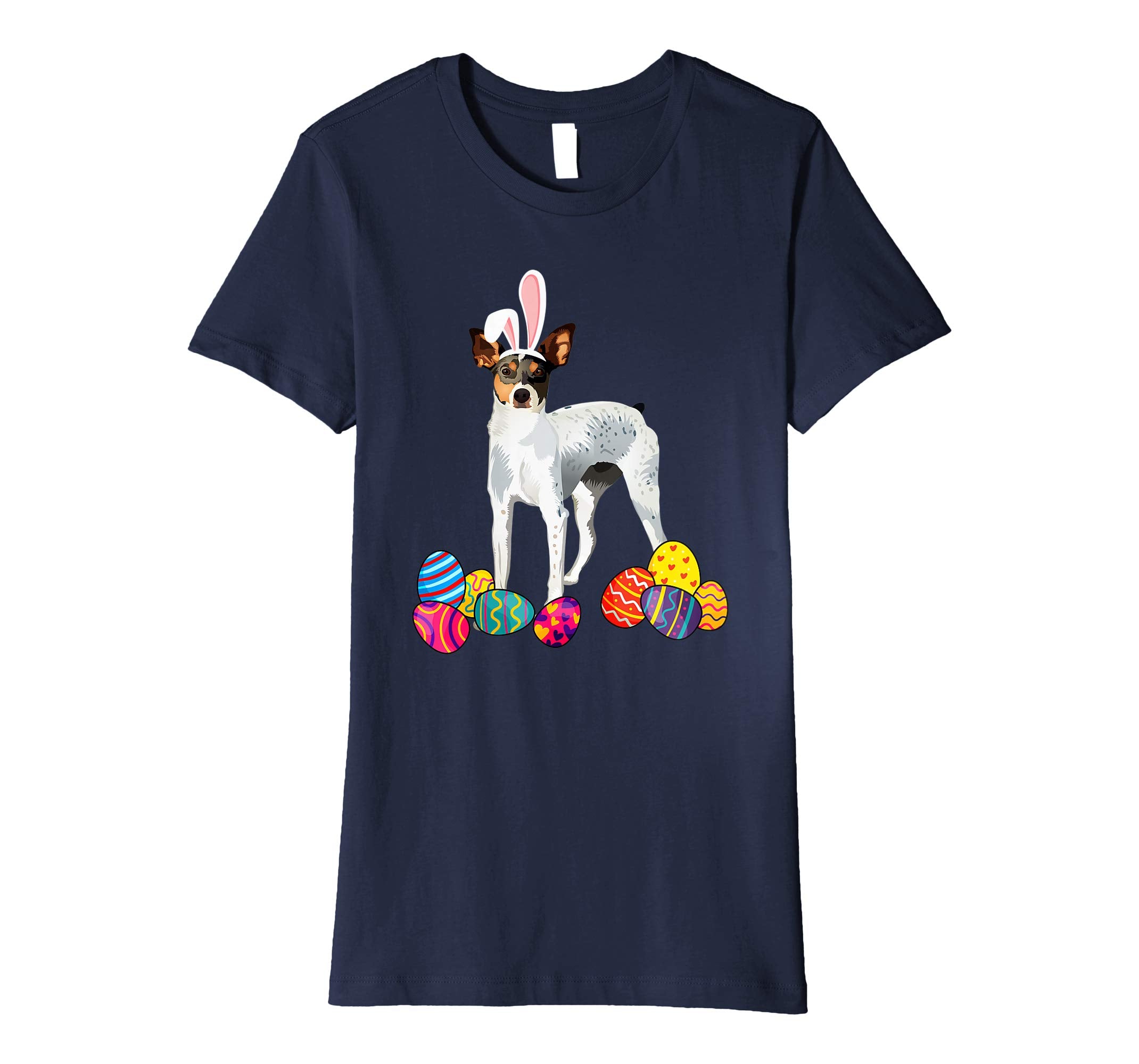 Rat Terrierz Bunny Ear With Egg Easter Easter Day Shirt