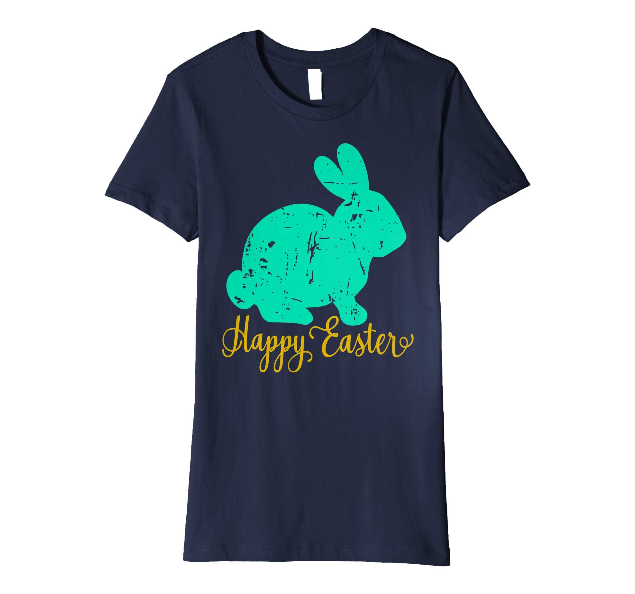 Happy Easter Bunny Shirt Distressed Vintage Grunge Teacher